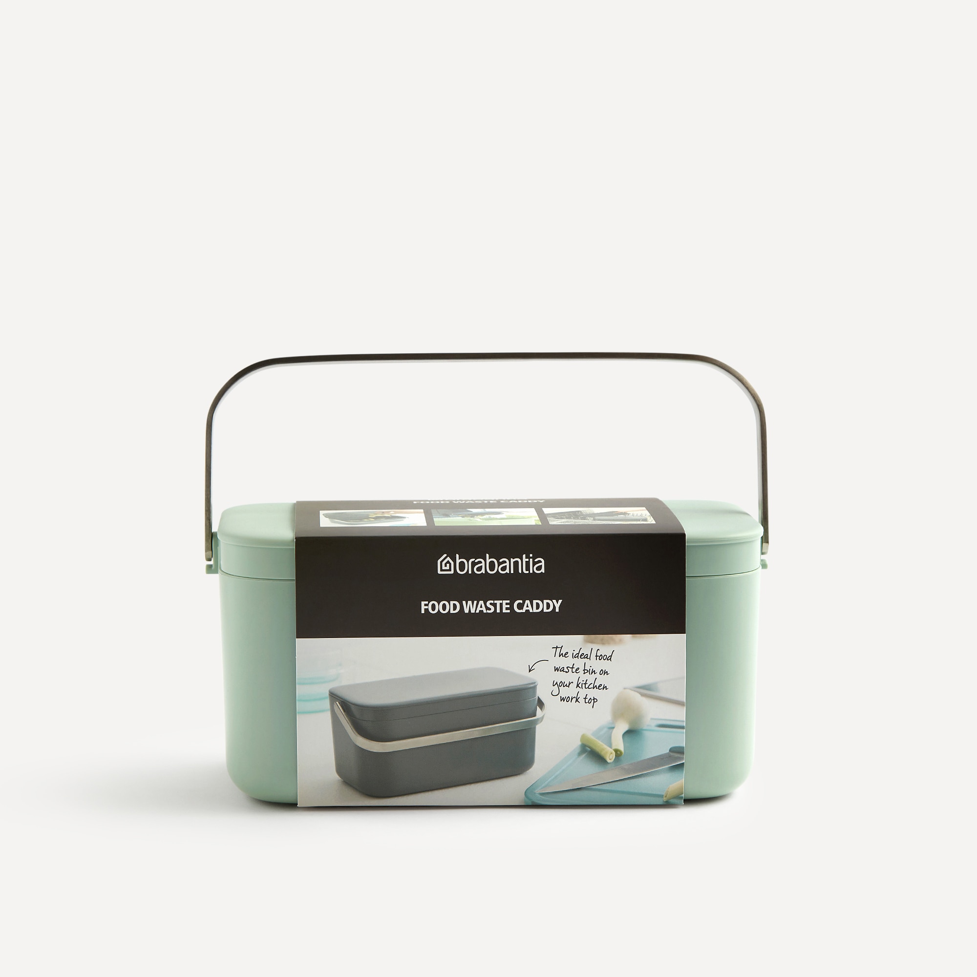 Recipiente para resíduos orgânicos Sink Side Brabantia Verde-menta-4