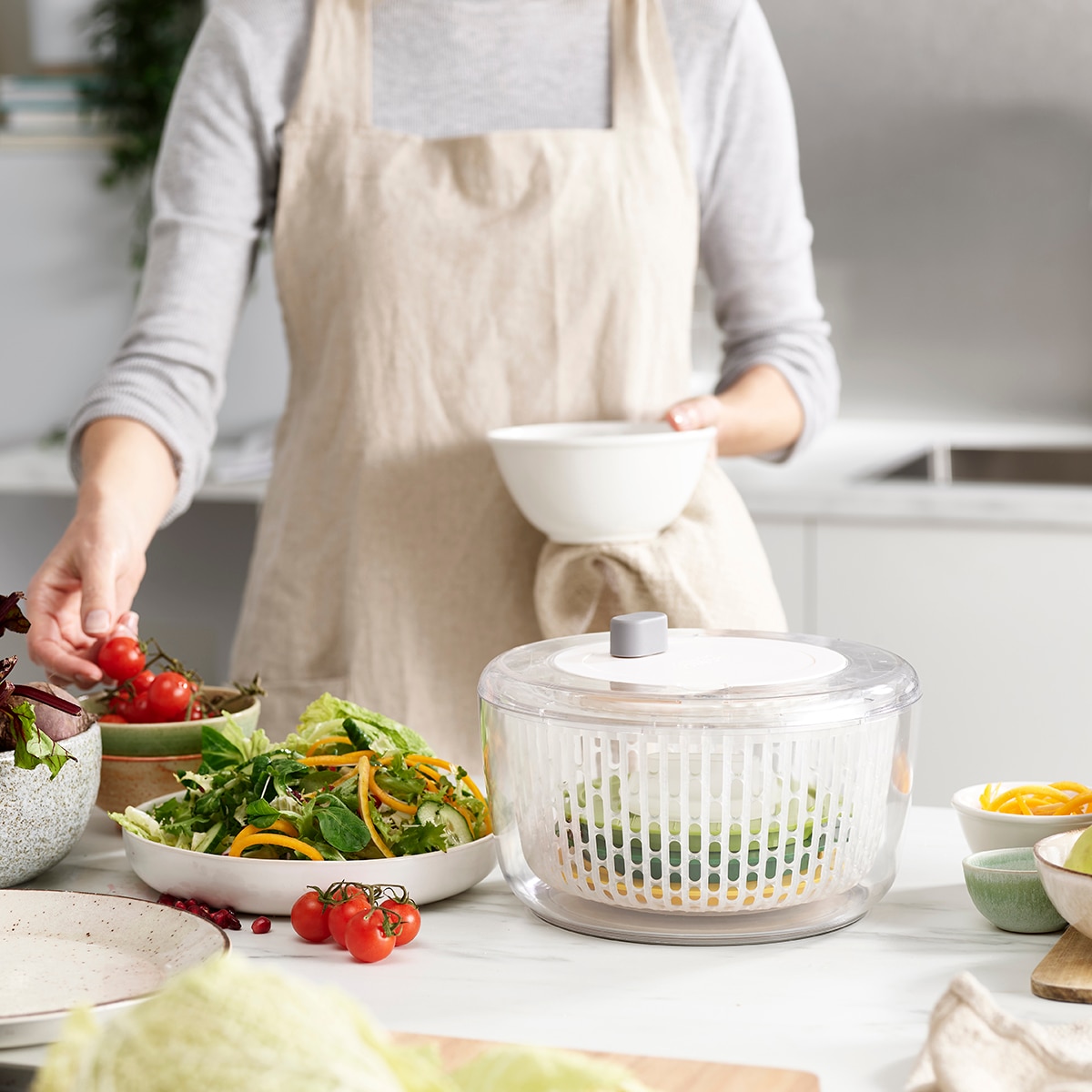 Centrifugadora de saladas Multi-Prep™ Transparente-16