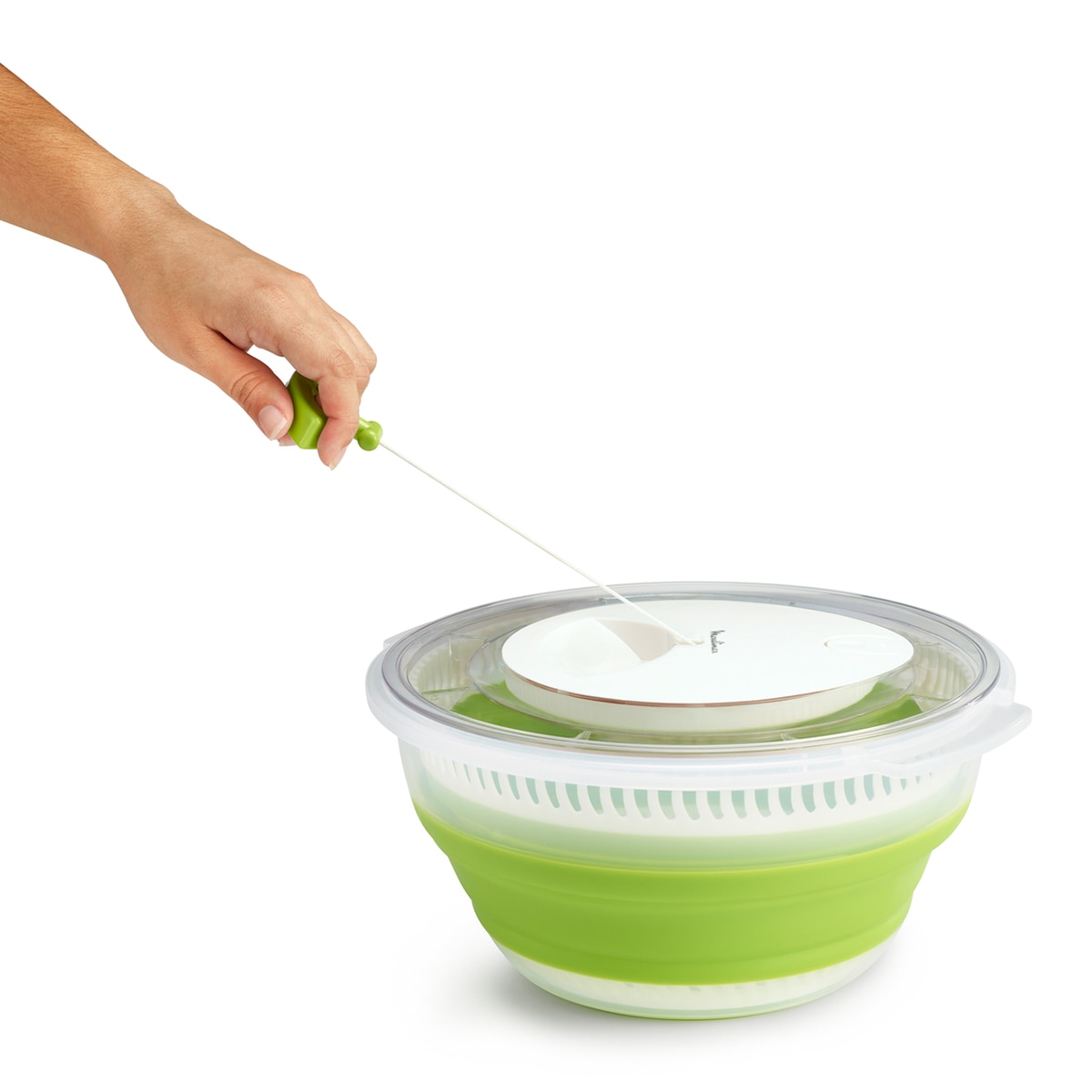 Centrifugadora de salada dobrável Verde-6