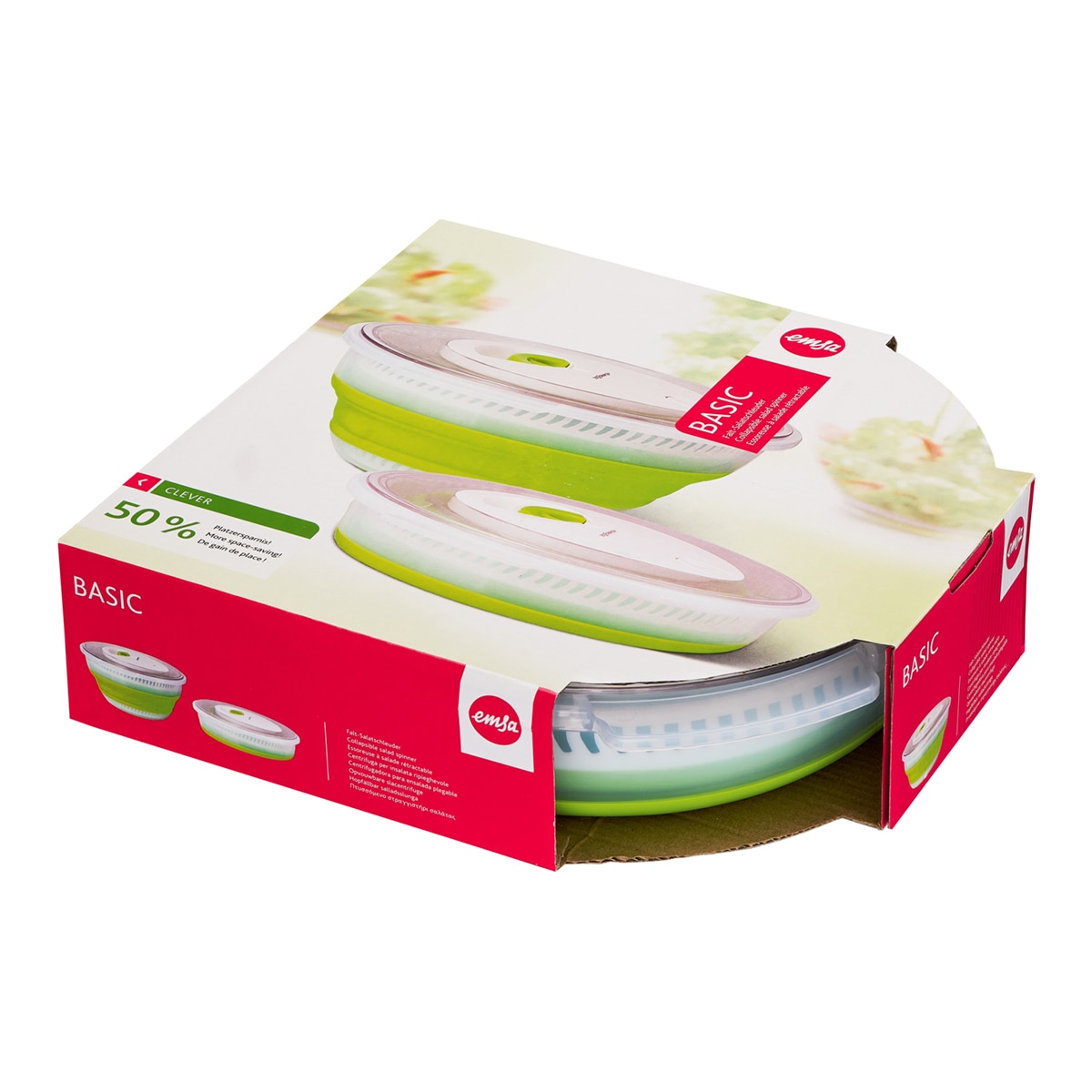 Centrifugadora de salada dobrável Verde-11