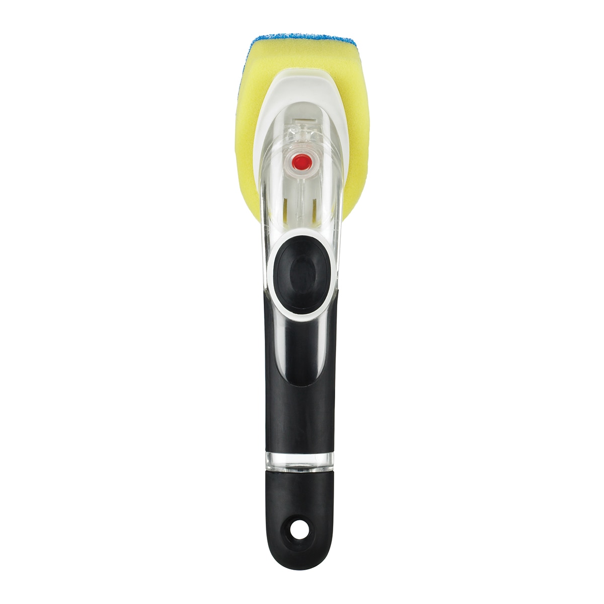 Escova tipo esfregão para pratos com cabo e dispensador Oxo Preto-1