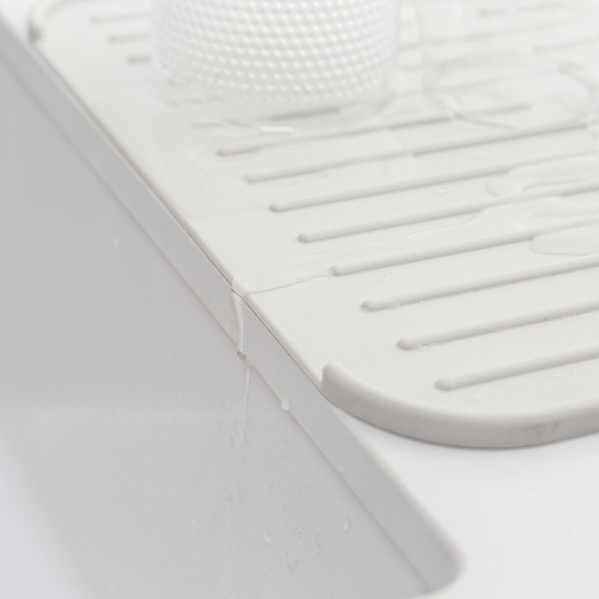 Tapete Escorredor de Silicone Sink Side Brabantia Cinzento-claro-4