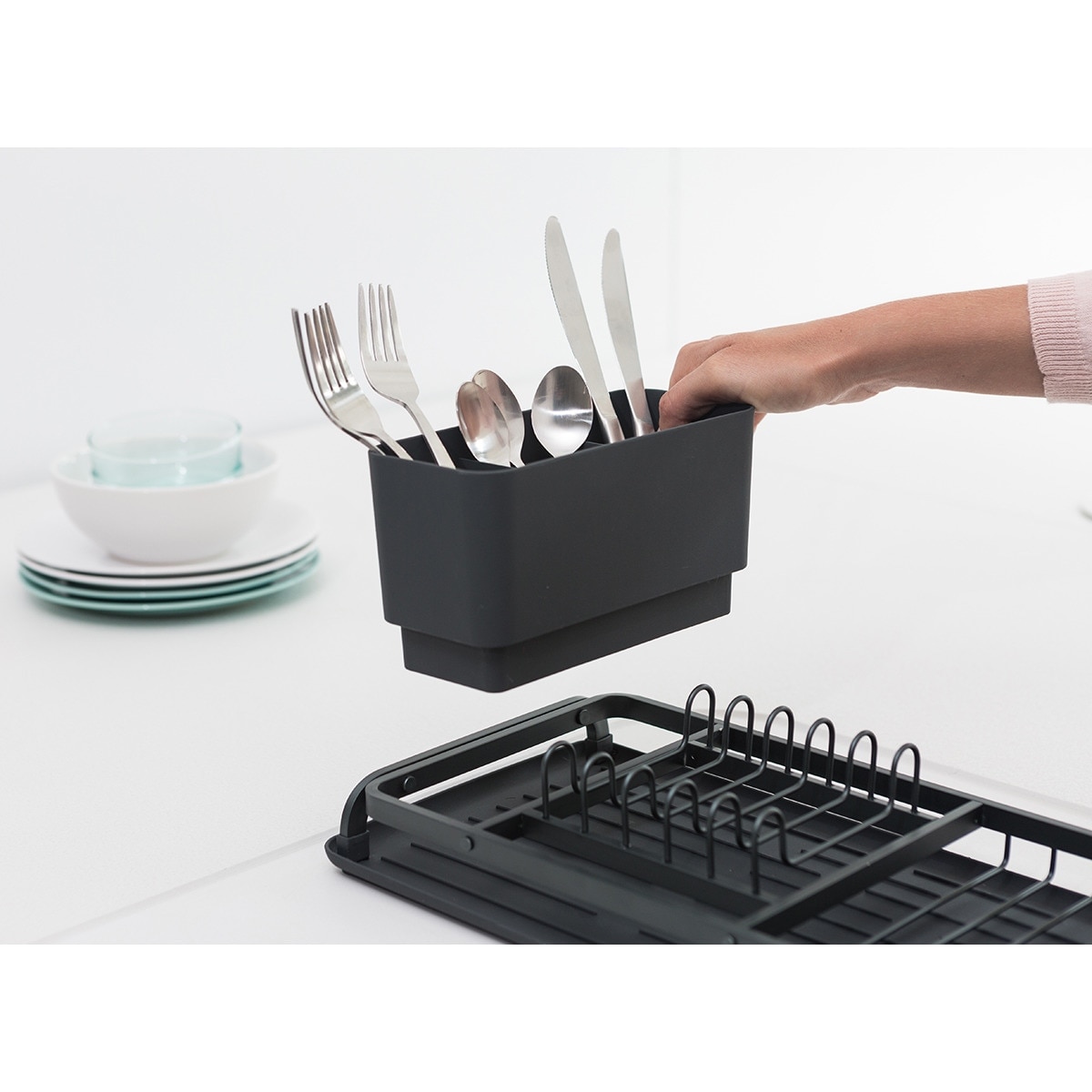 Escorredor compacto Sink Side Brabantia Cinzento-escuro-3