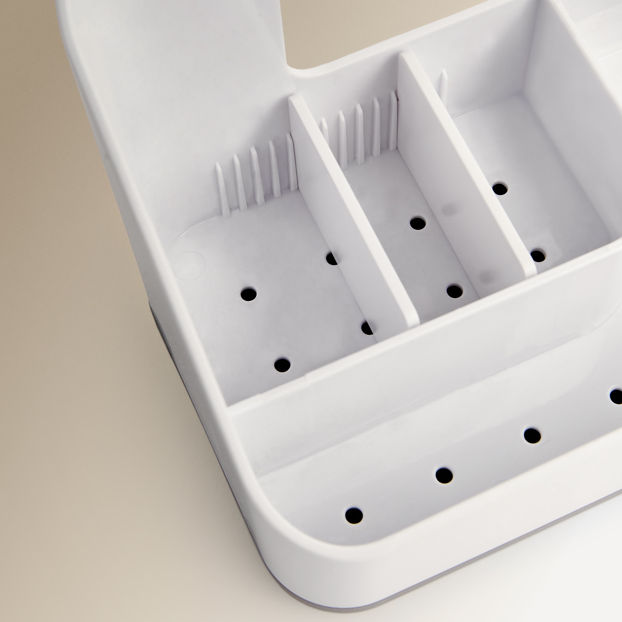 Porta utensilios de limpieza con bandeja extraíble El Corte Inglés Blanco-3