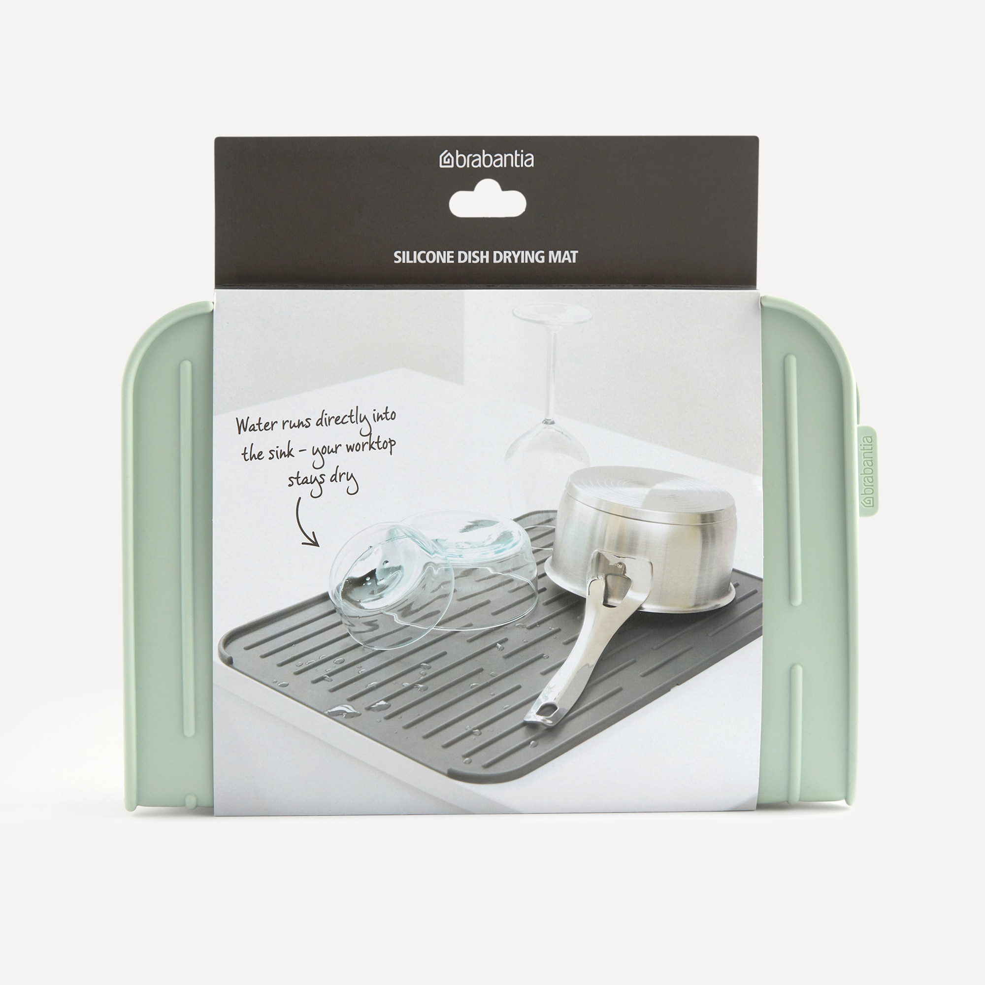 Tapete escorredor de silicone Sink Side Brabantia Esmeralda-5