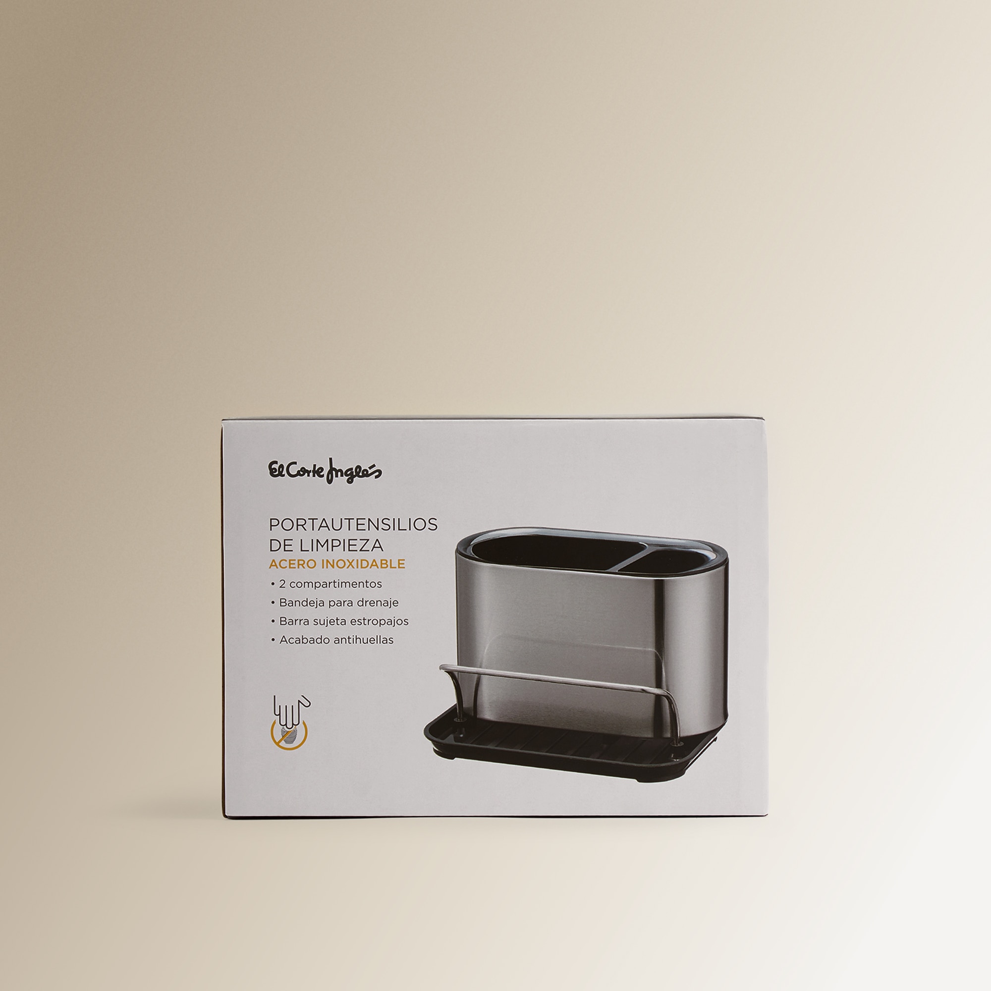 Porta Utensílios de Limpeza para a Cozinha Aço-3