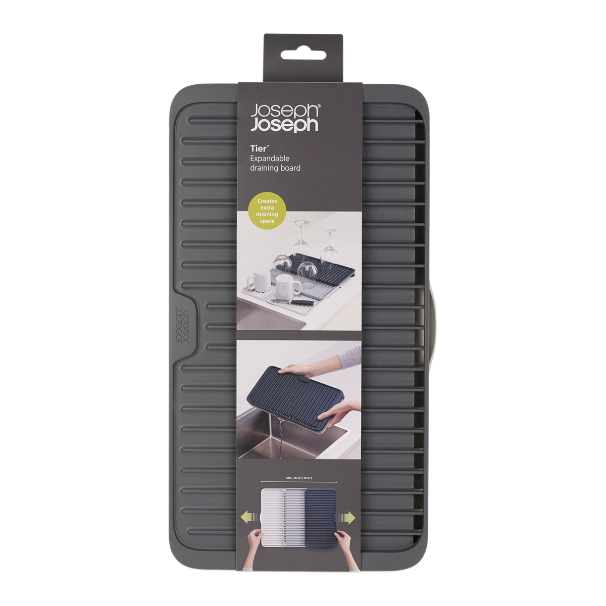 Escurreplatos extensible Tier Joseph Joseph Gris Gris-8