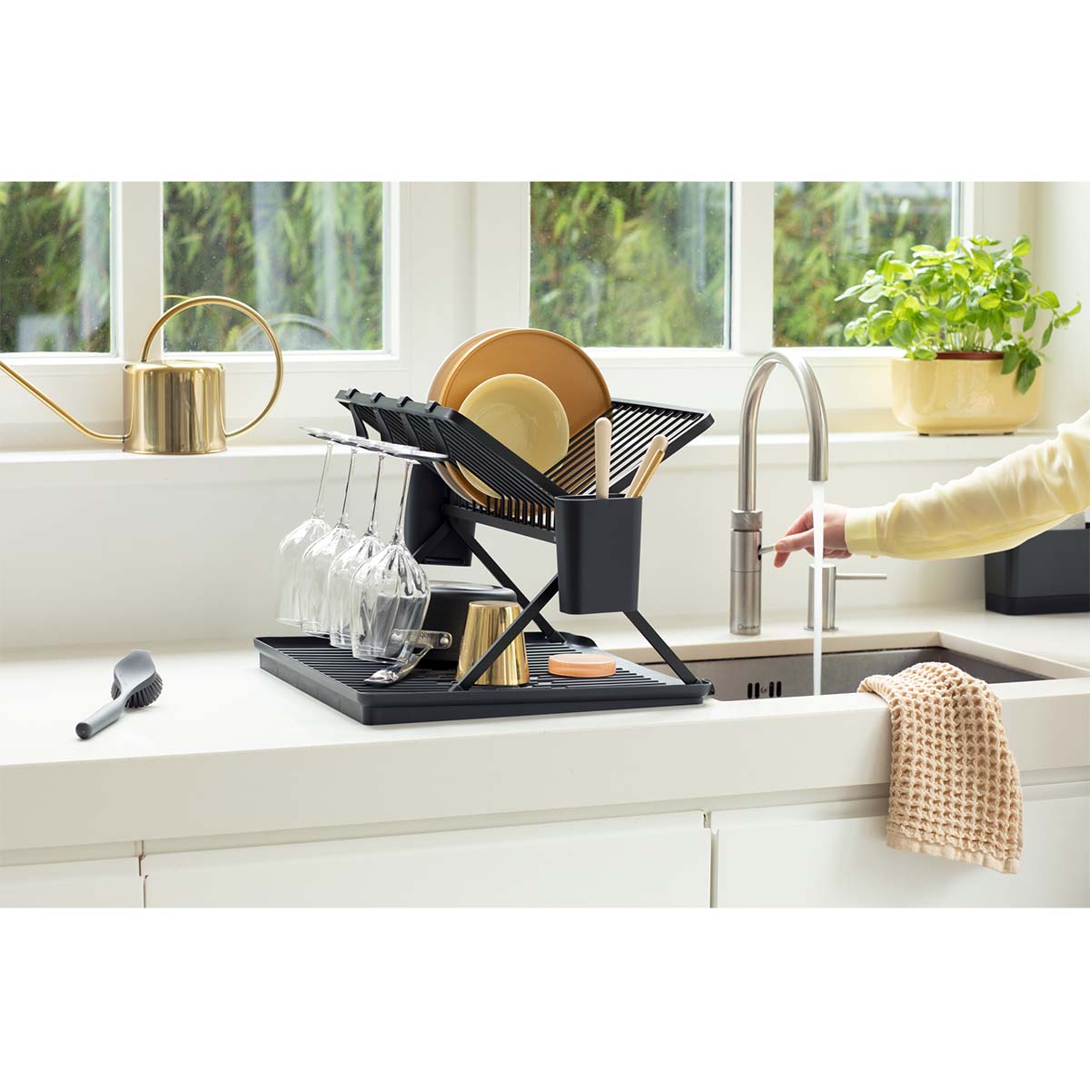 Escorredor de Loiça Dobrável SinkSide Cinzento-escuro-15