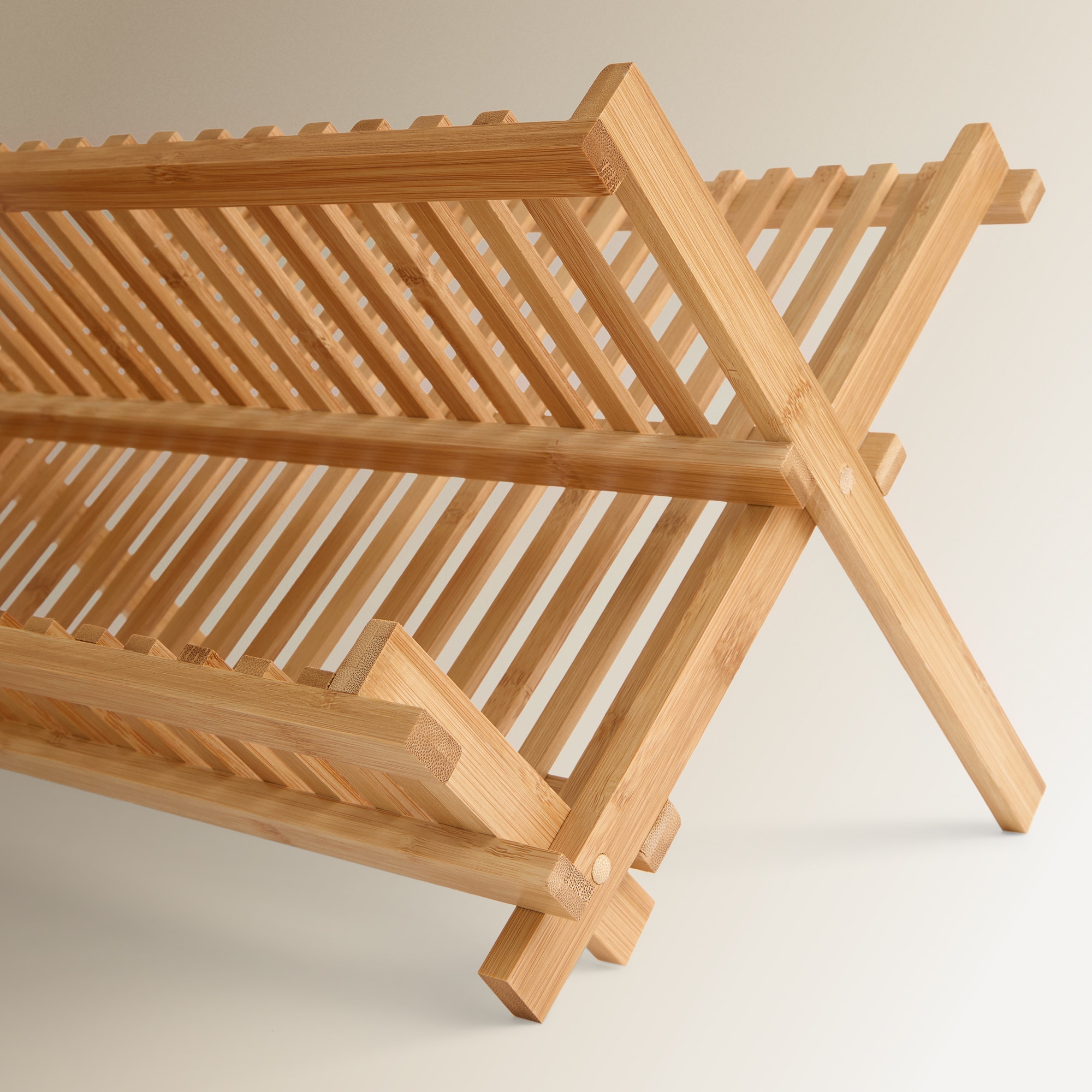 Escorredor de Loiça de Bambú Natural-3