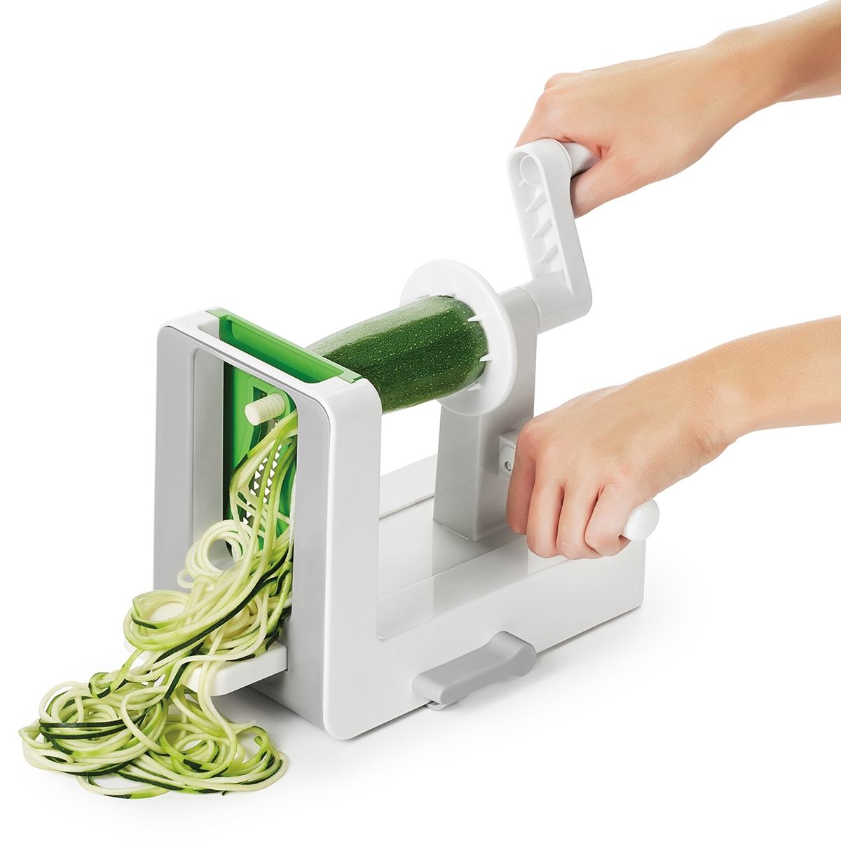 Ralador em espiral de mesa Spiralizer Oxo Branco-5