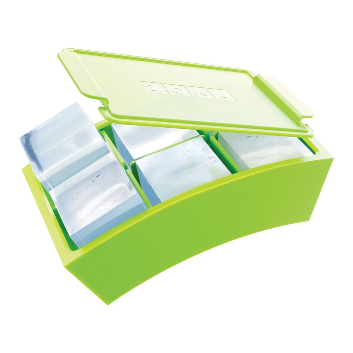 Conjunto de 2 formas para gelos Jumbo Zoku Verde-2
