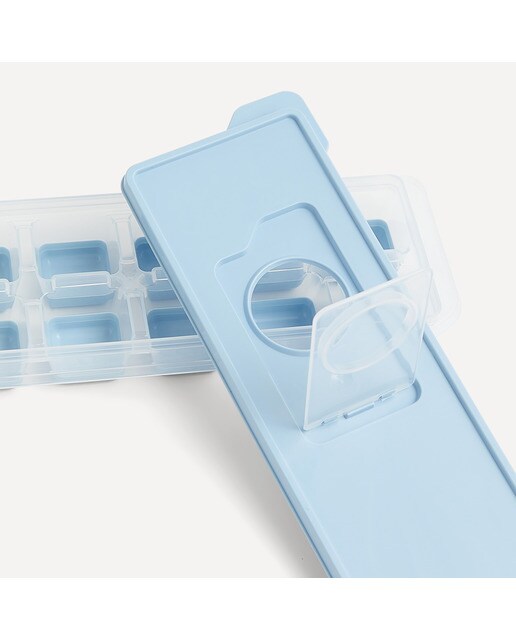 Molde de Cubos de Gelo com Tampa Azul-5