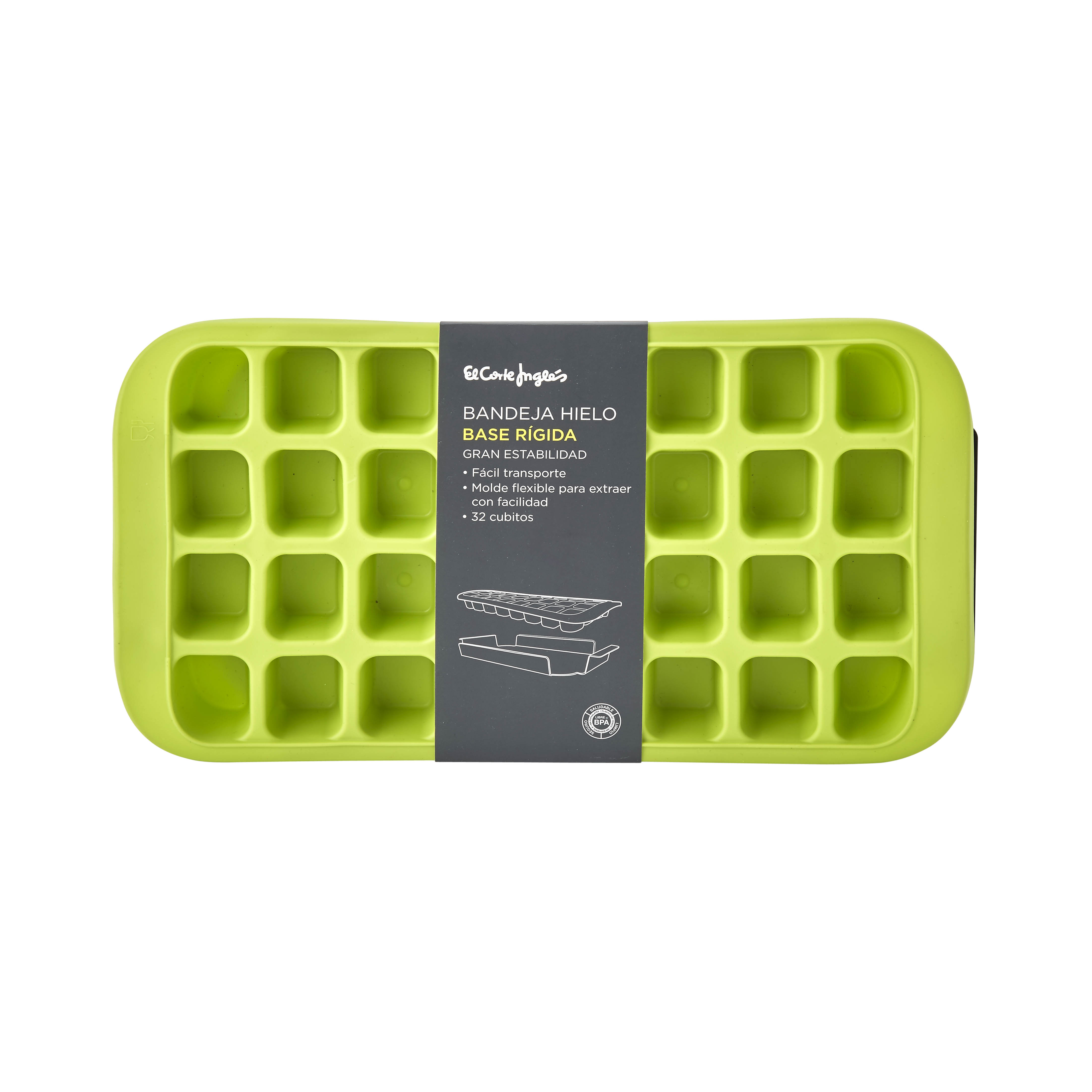 Molde de Cubos de Gelo com Tabuleiro Verde-3