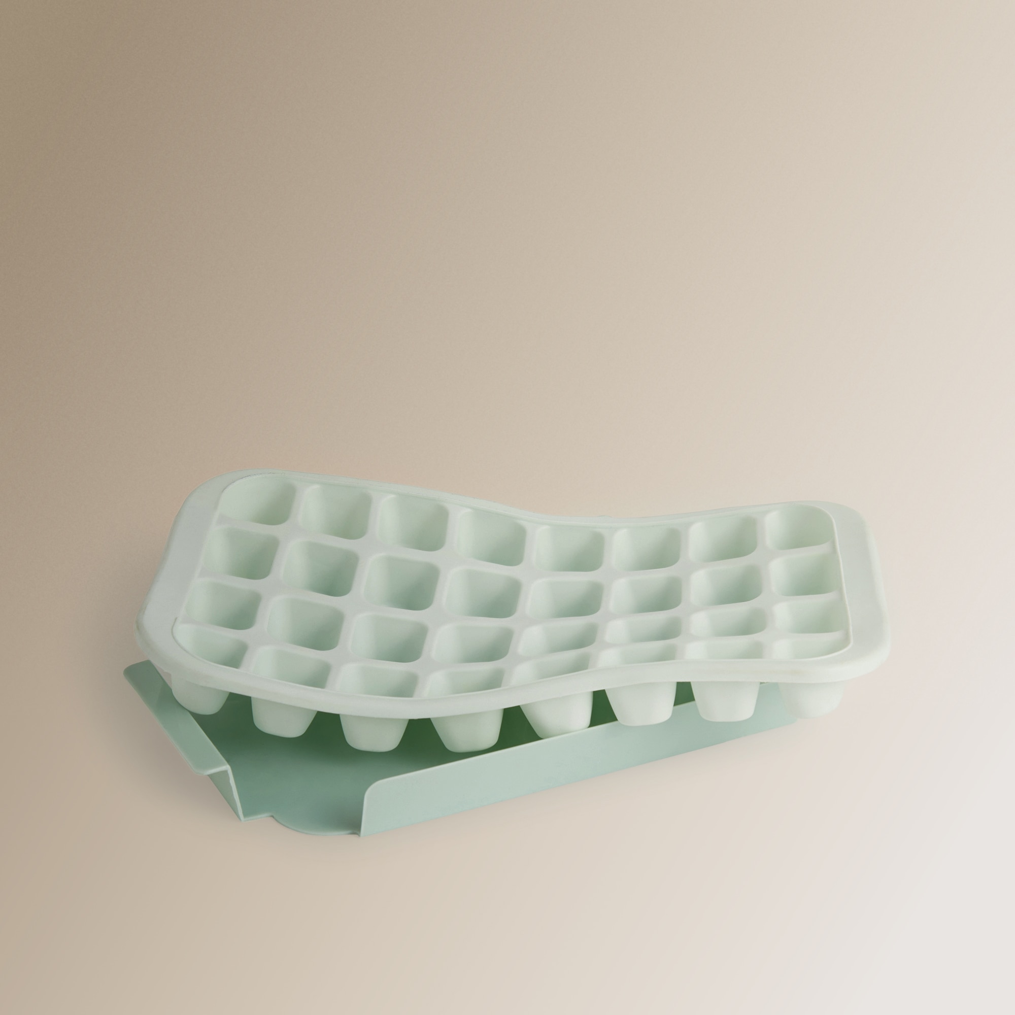 Molde de Cubos de Gelo com Tabuleiro Azul-claro-2