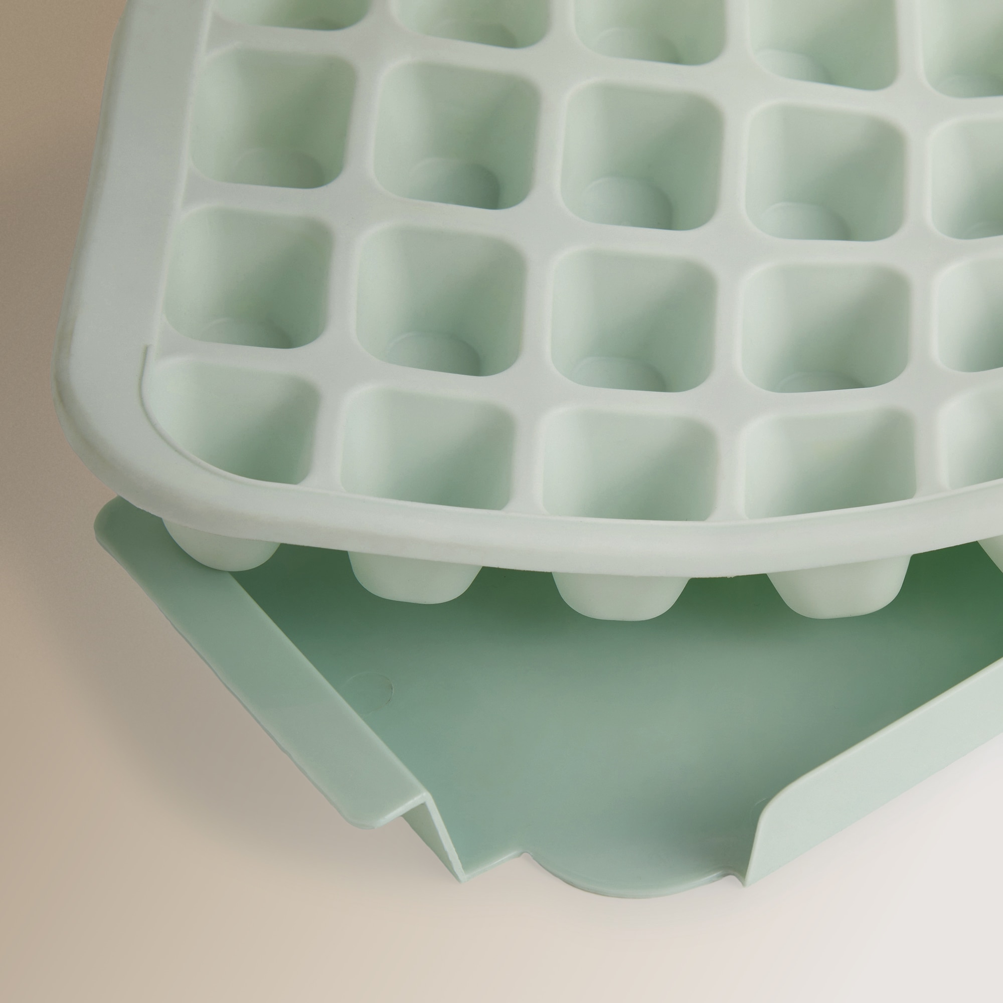 Molde de Cubos de Gelo com Tabuleiro Azul-claro-3