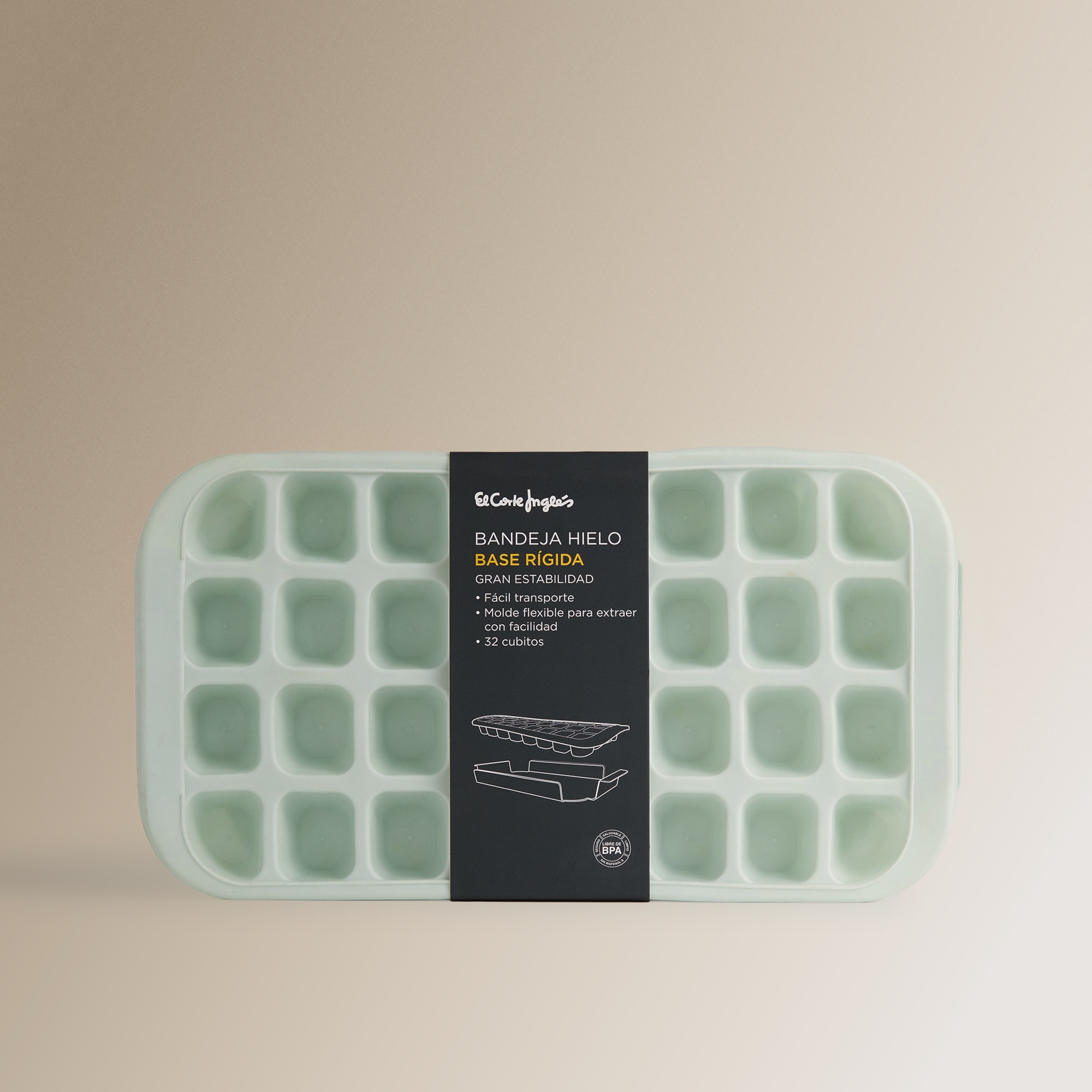 Molde de Cubos de Gelo com Tabuleiro Azul-claro-4