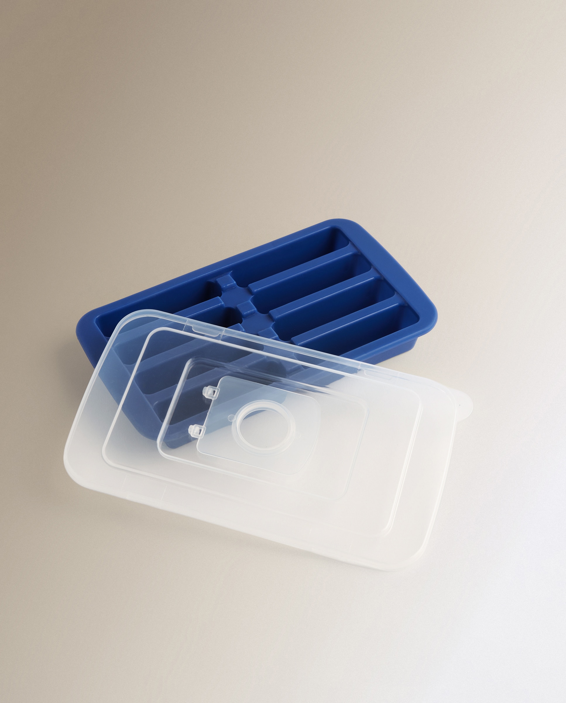 Molde de Cubos de Gelo com Tampa Garrafas Verde-2