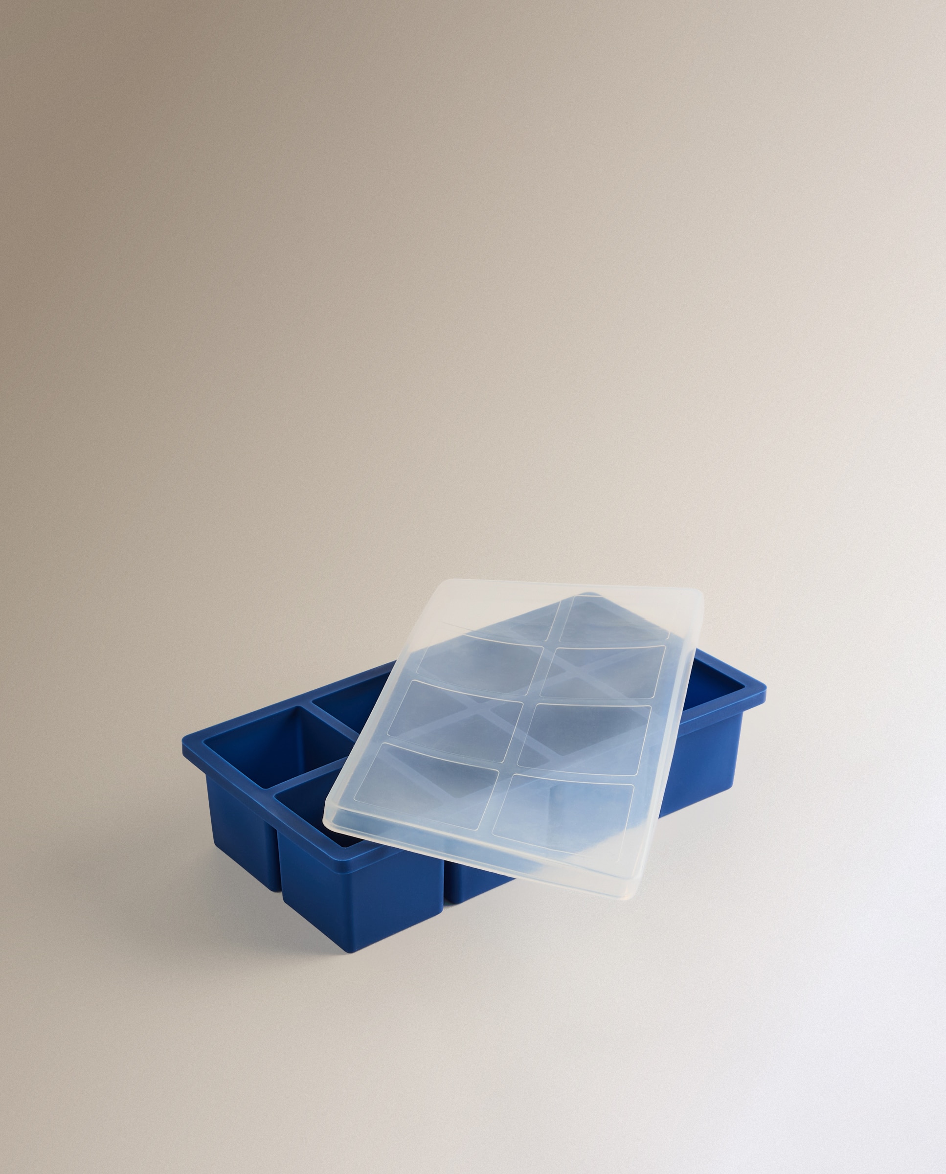 Molde para 10 Cubos de Gelo com Tampa Azul-2