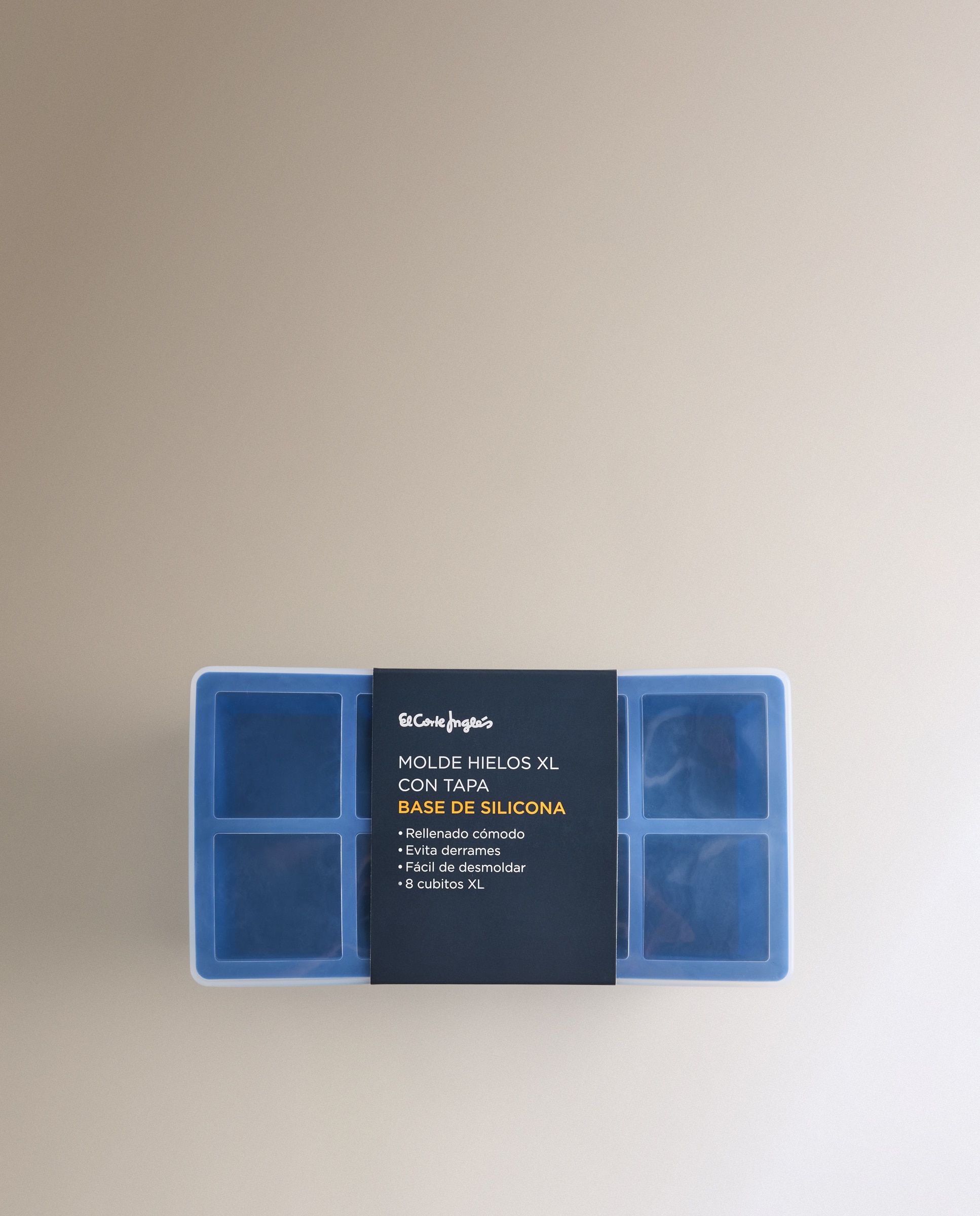 Molde para 10 Cubos de Gelo com Tampa Azul-4
