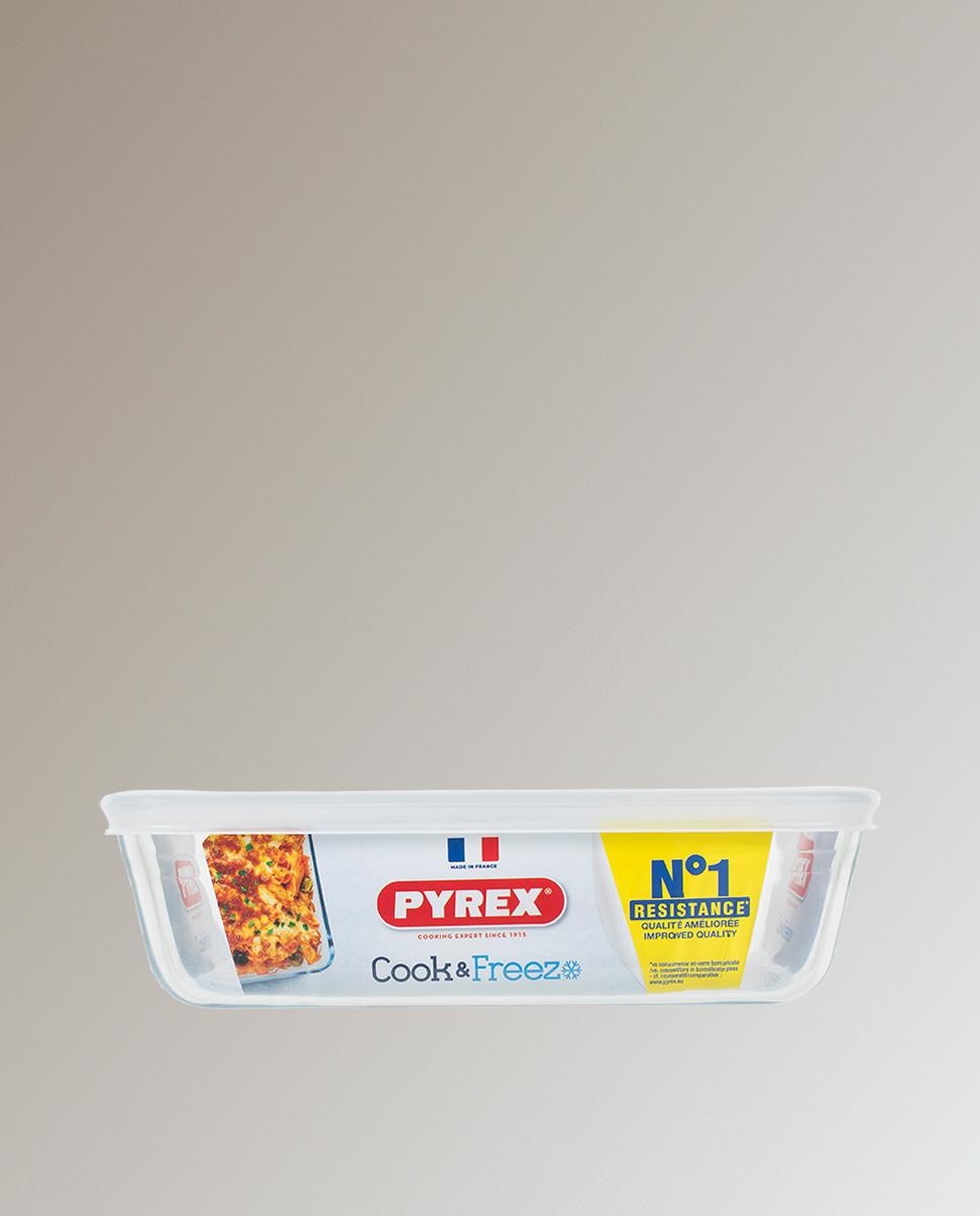 Recipiente hermético rectangular com tampa Cook & Freeze Pyrex Branco-3