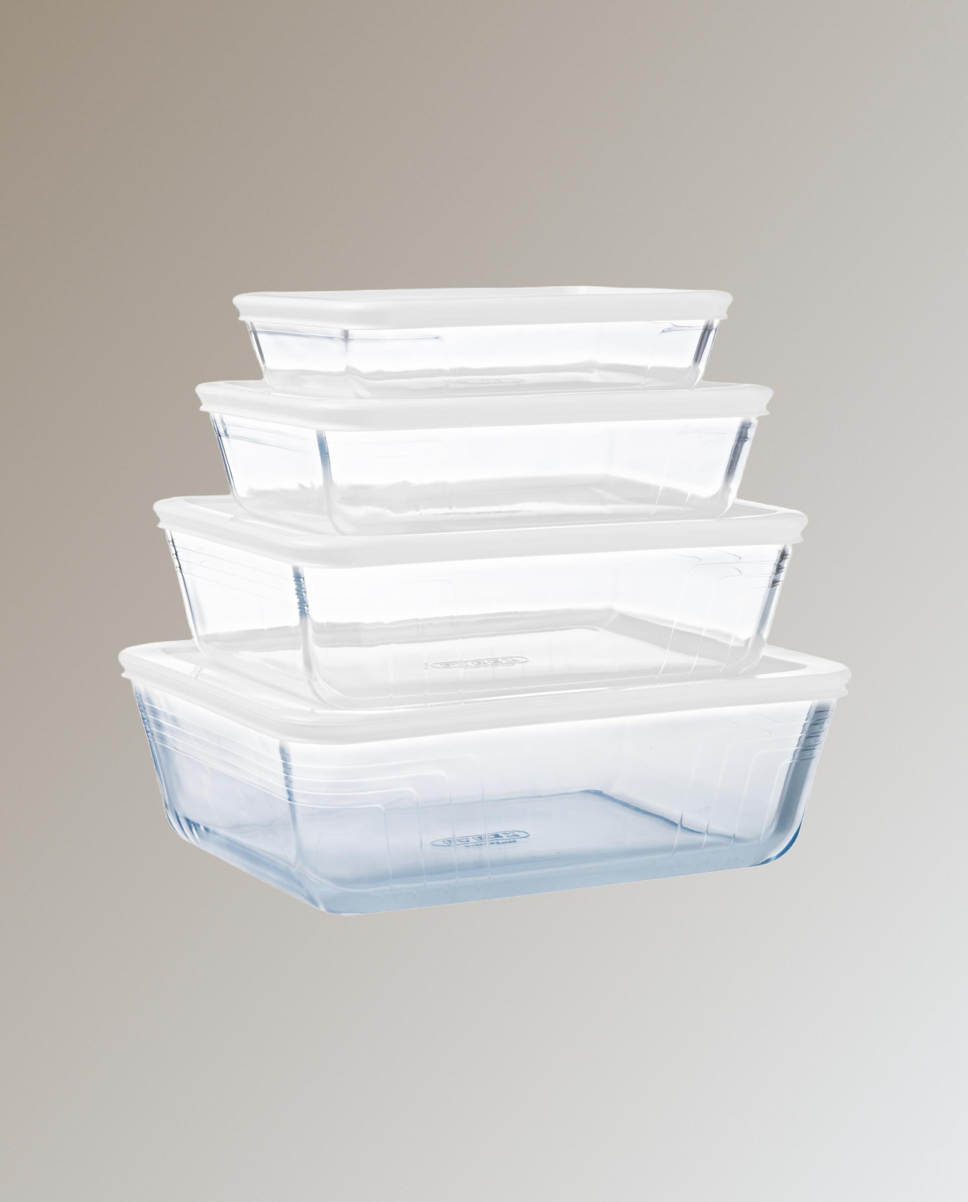 Recipiente hermético rectangular com tampa Cook & Freeze Pyrex Branco-5