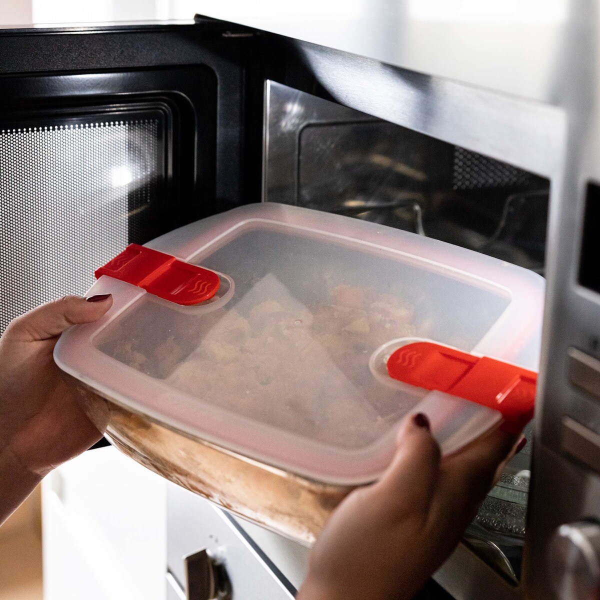 Recipiente com Tampa Cook & Heat Vermelho-9