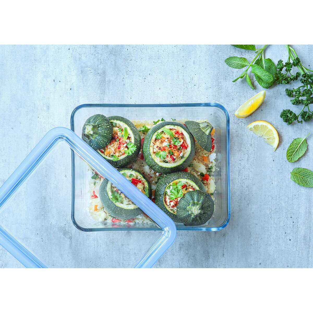 Recipiente de vidro Pure Glass Transparente-3