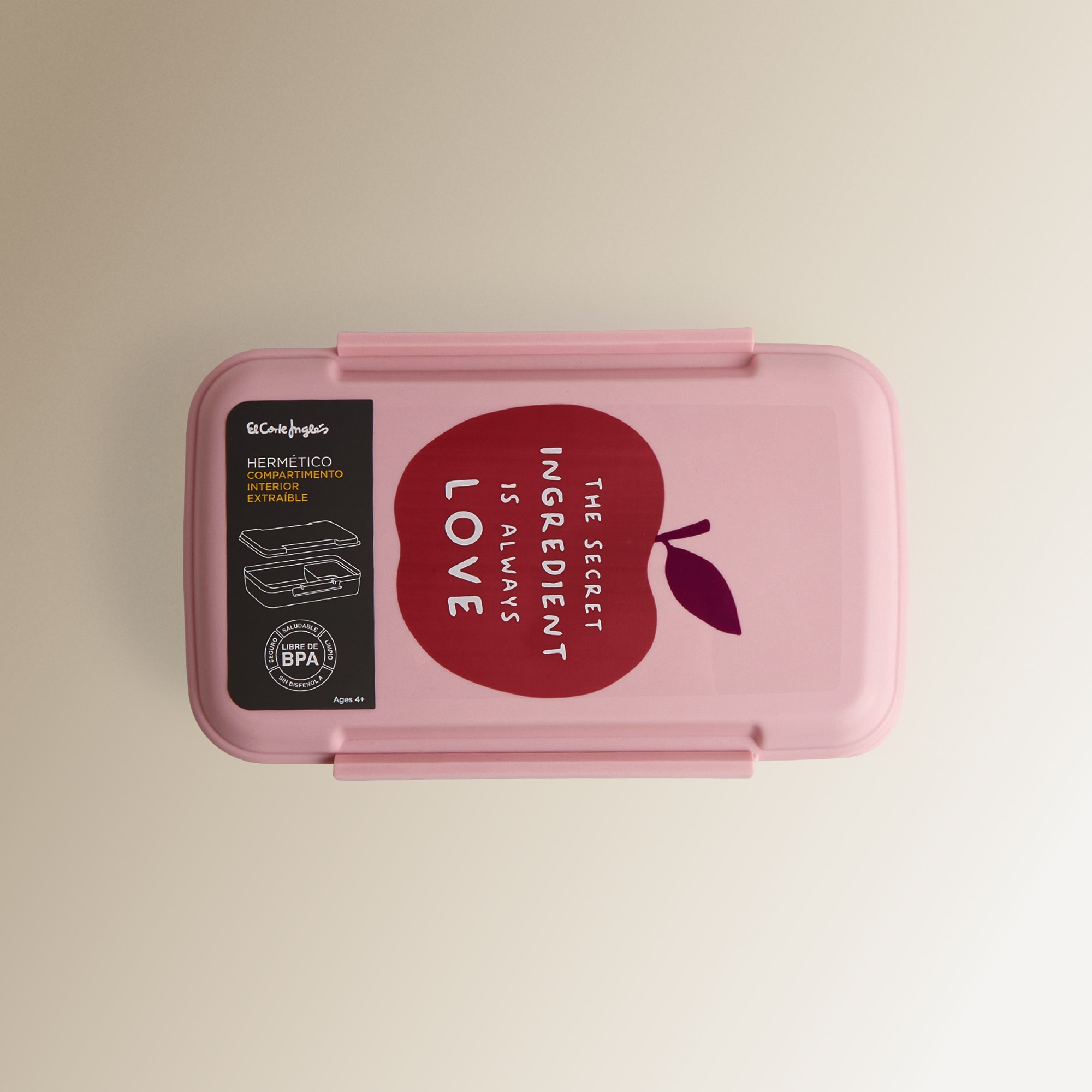 Lunchbox Apple El Corte Inglés Rosa-4