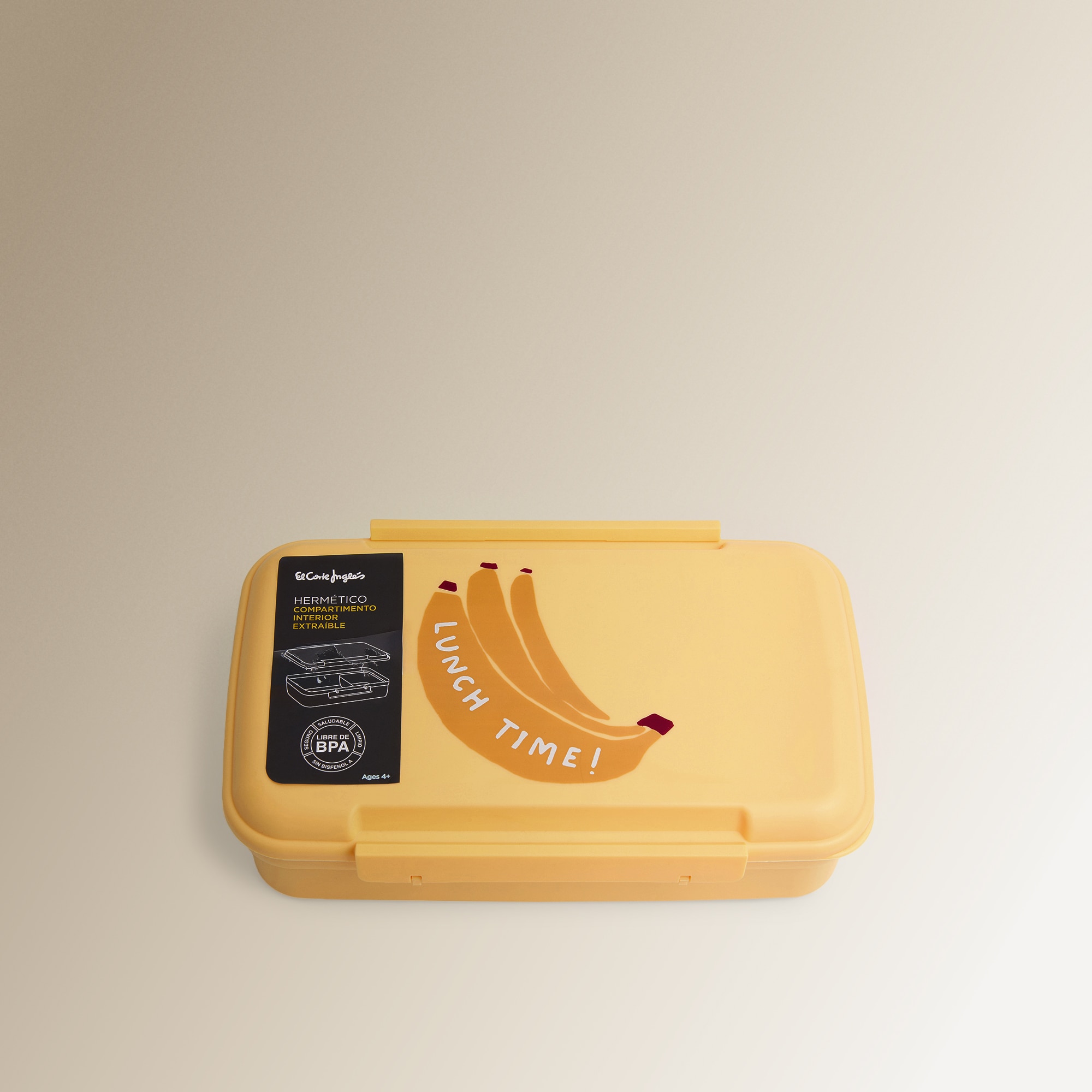 Lunchbox Banana El Corte Inglés Amarillo-4