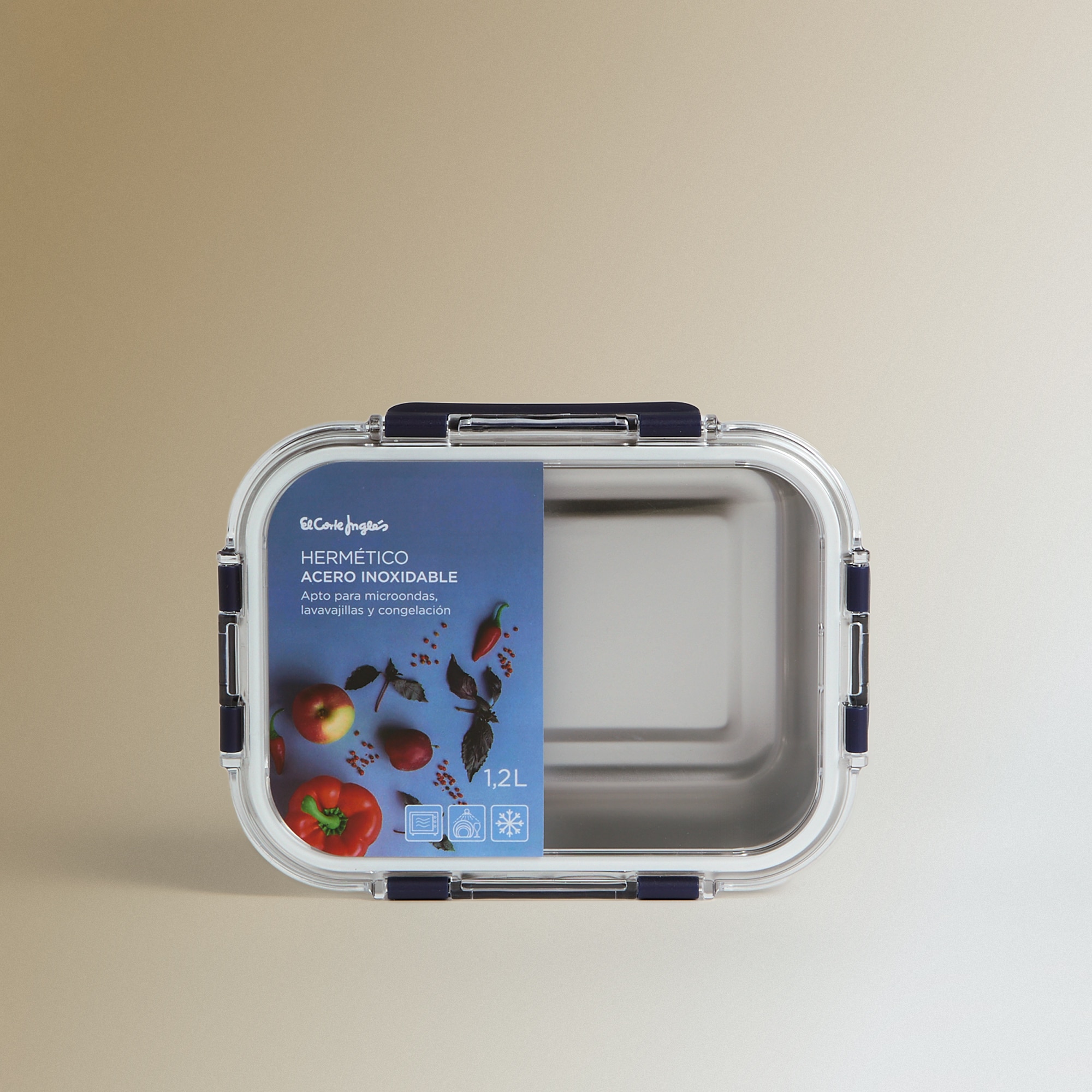 Recipiente Hermético Retangular de Aço Inoxidável To Go Aço-4