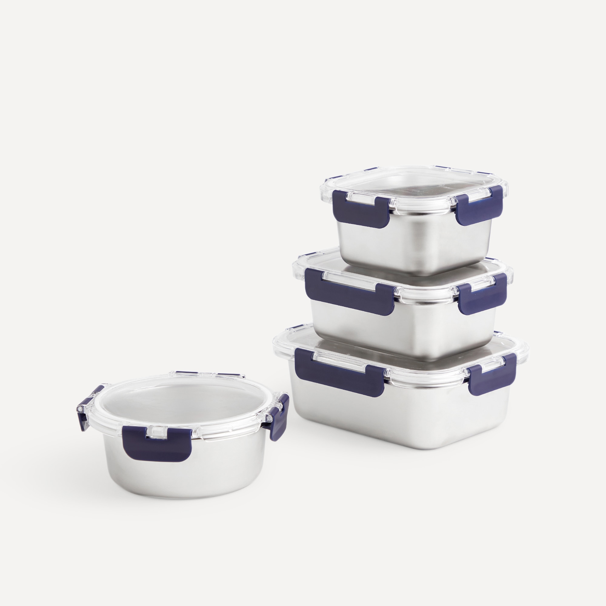 Recipiente Hermético Quadrado de Aço Inoxidável To Go Aço-5