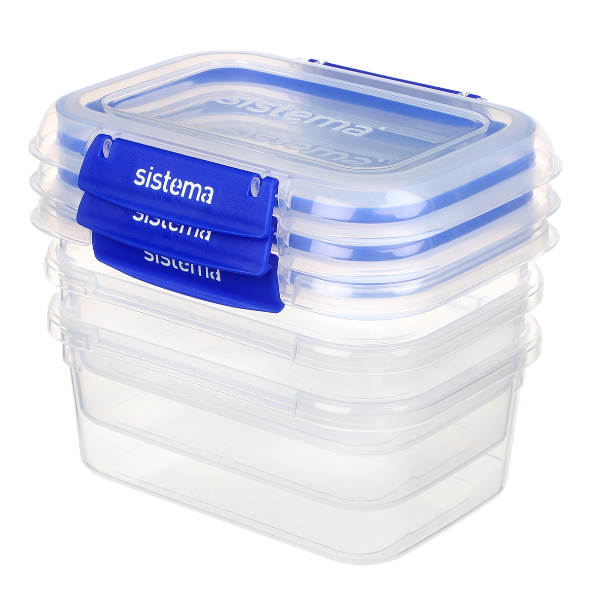 Conjunto de 3 Recipientes Herméticos Klip It + Transparente-1