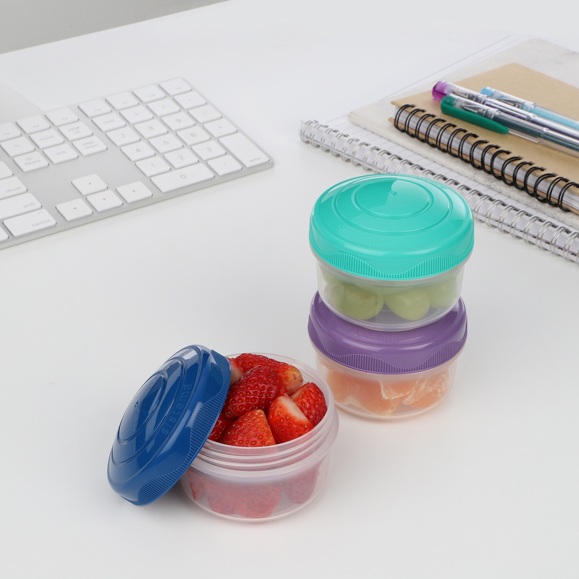 Conjunto de 3 Recipientes To Go Transparente-5