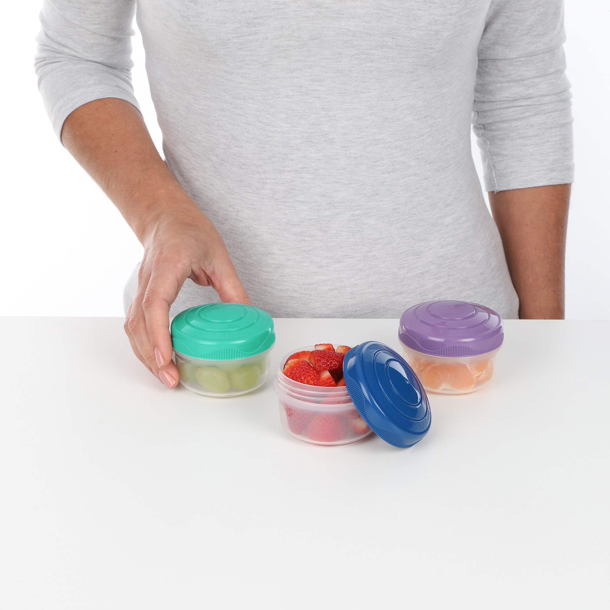 Conjunto de 3 Recipientes To Go Transparente-6