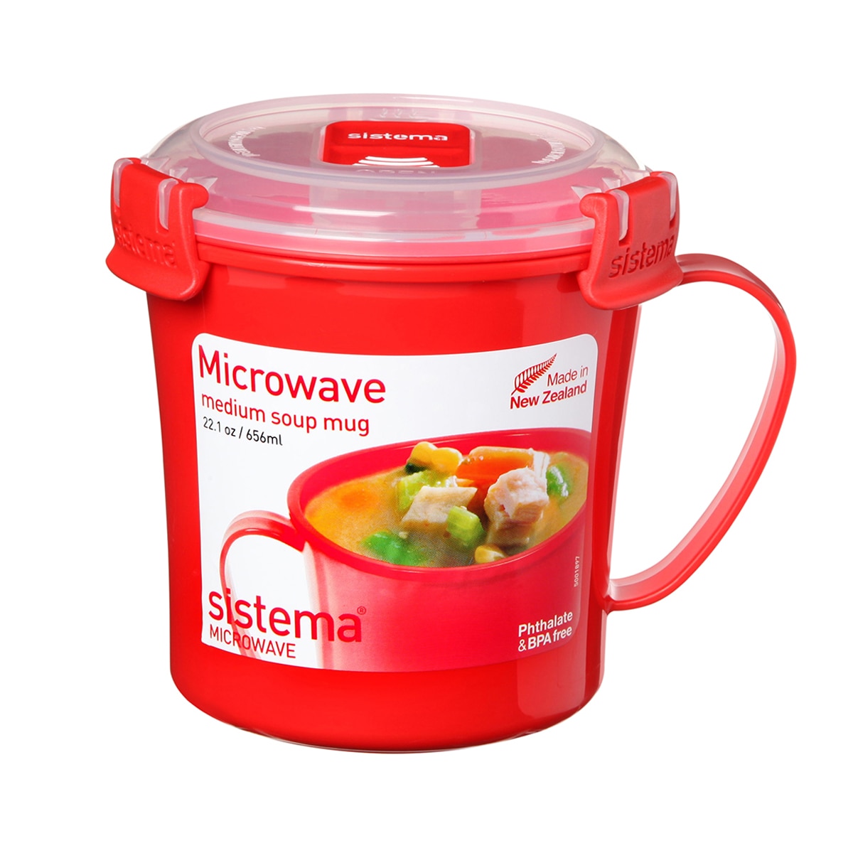 Chávena para Micro-ondas Vermelho-1