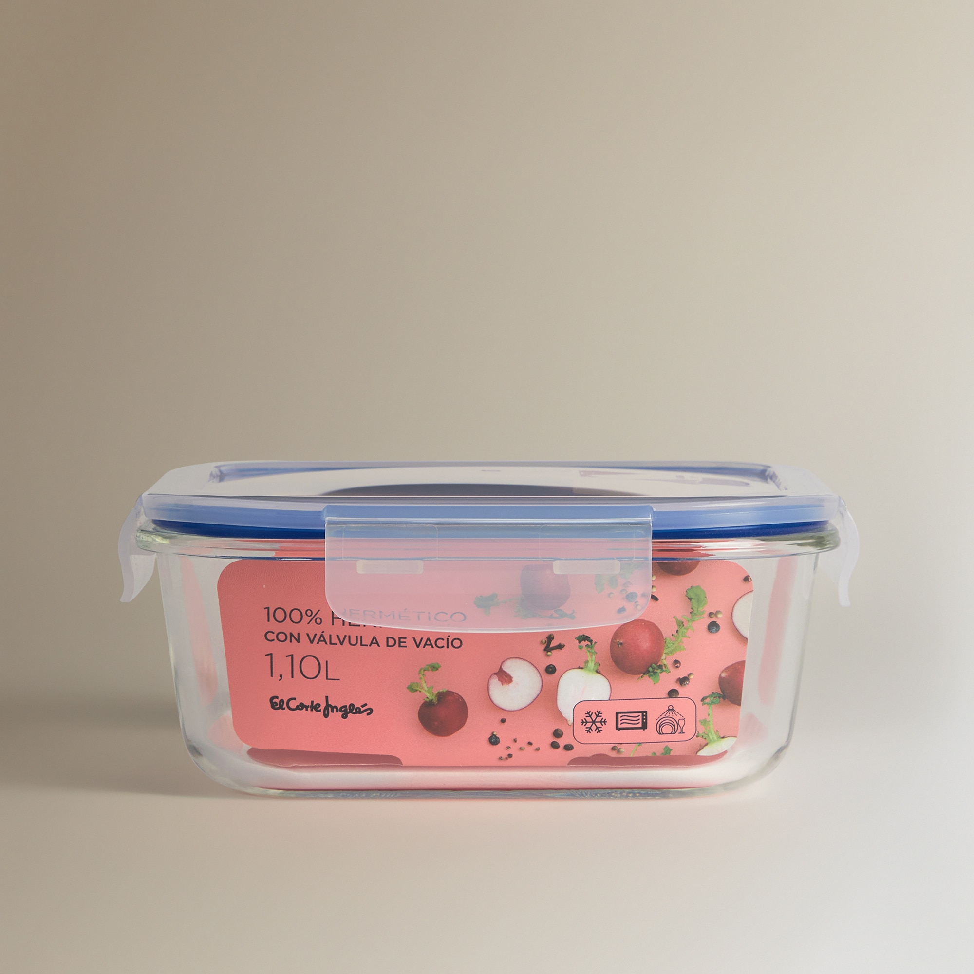 Caixa Hermética de Vidro Quadrada Transparente-4