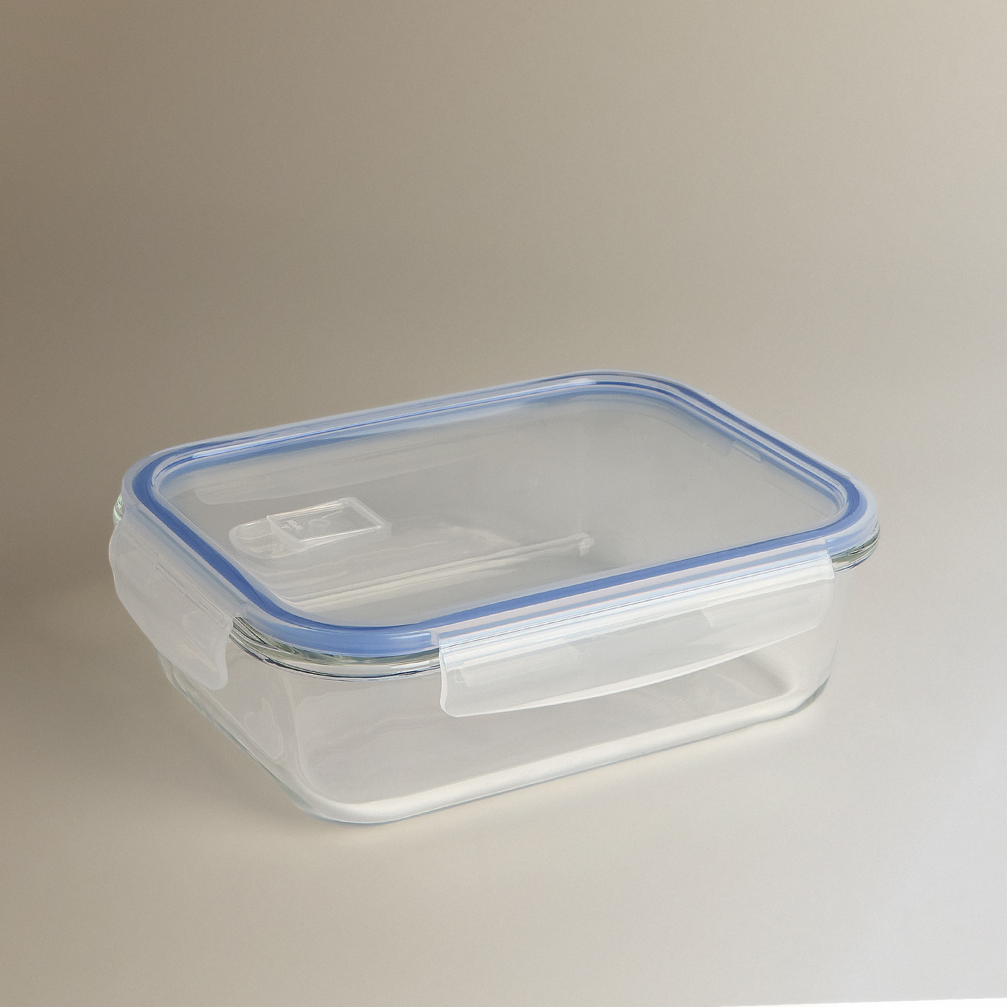 Caixa Hermética de Vidro Retangular Transparente-1