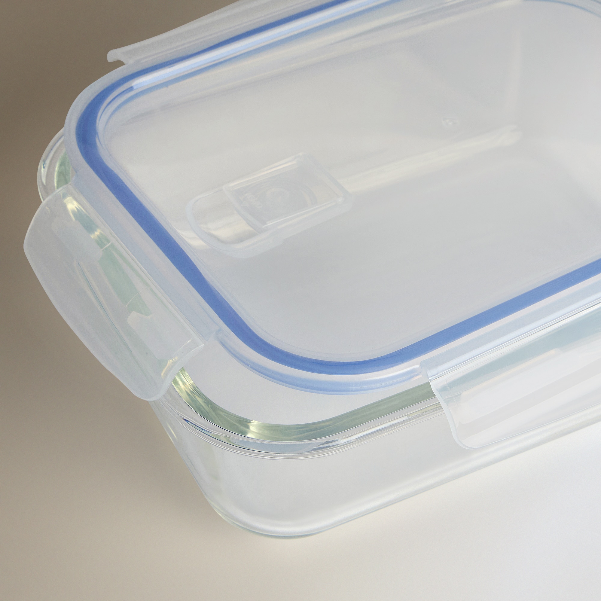 Caixa Hermética de Vidro Retangular Transparente-2