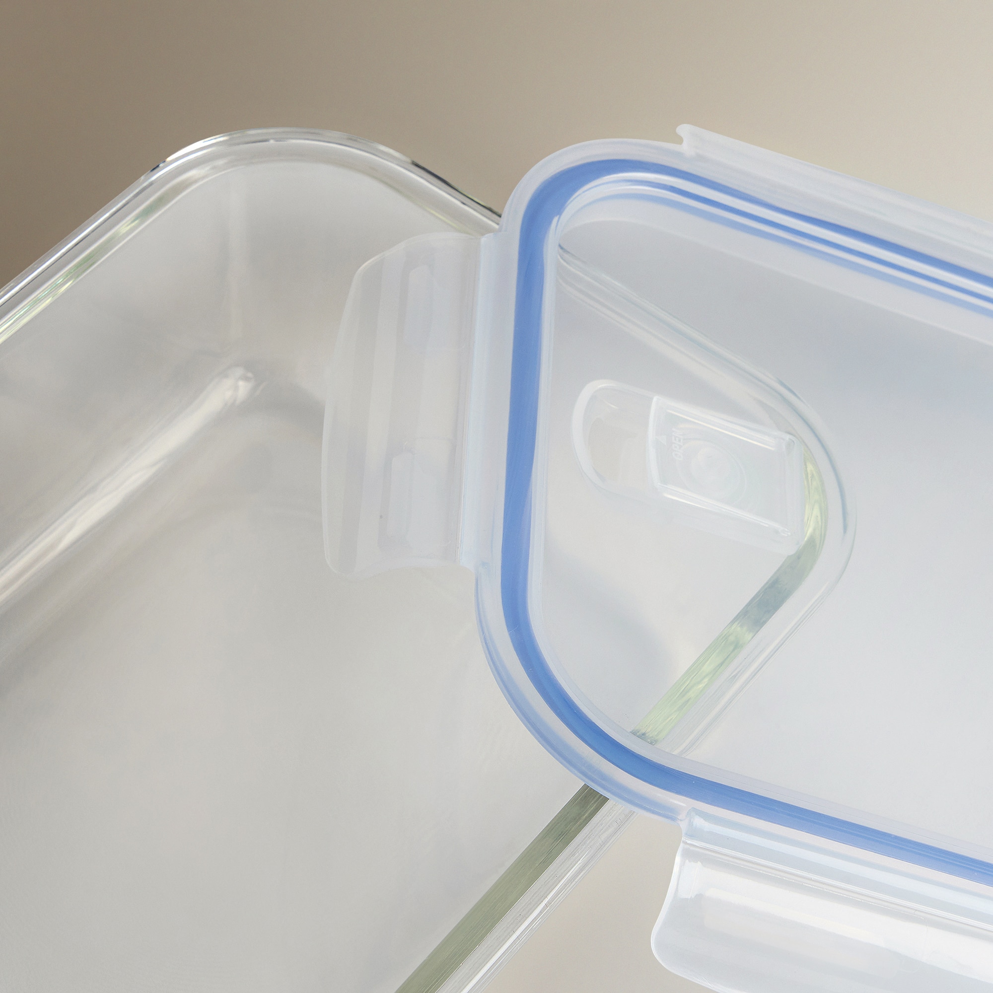 Caixa Hermética de Vidro Retangular Transparente-3