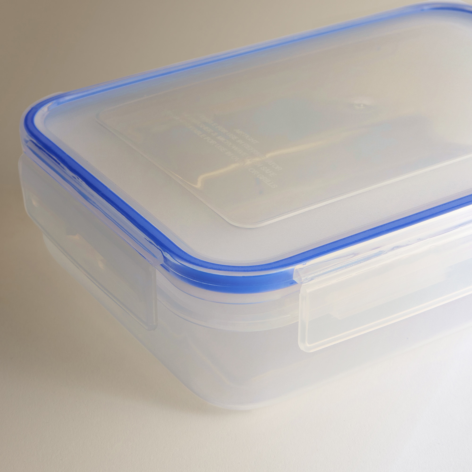 Recipiente Hermético de Plástico Retangular Transparente-2