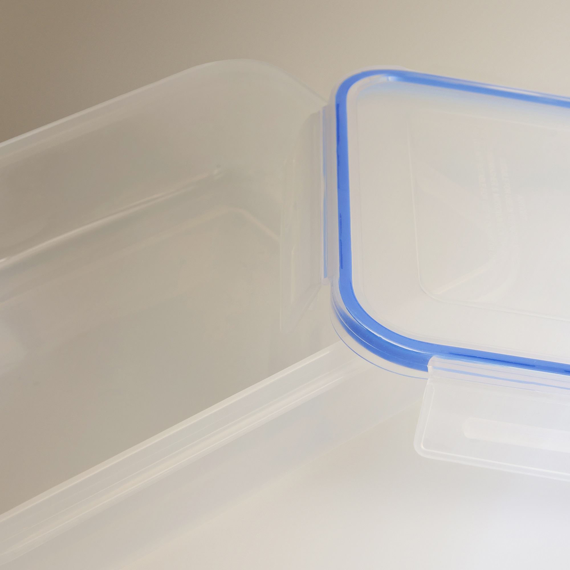 Recipiente Hermético de Plástico Retangular Transparente-3