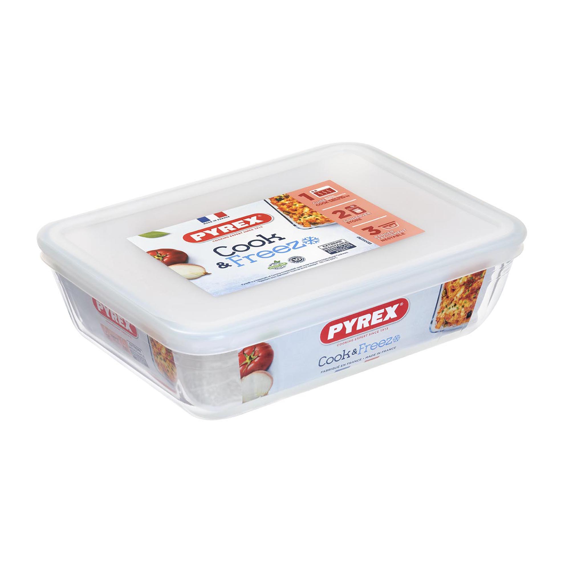 Conjunto de 2 Recipientes Herméticos Cook & Freeze Transparente-6