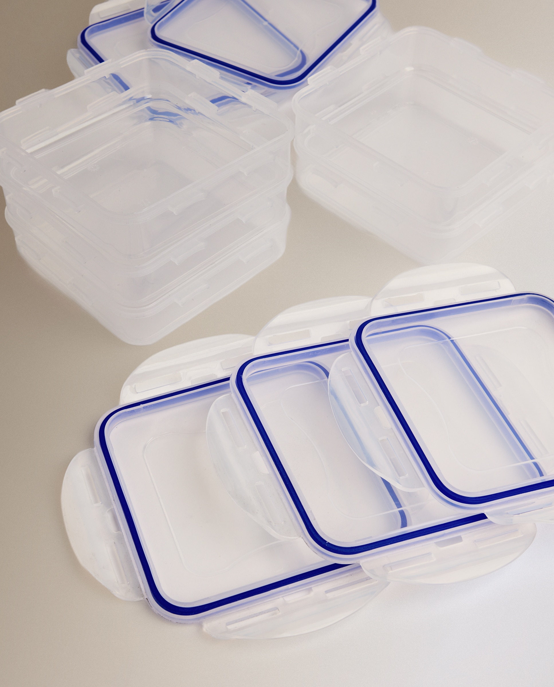 Conjunto de 5 Recipientes Quadrados 2