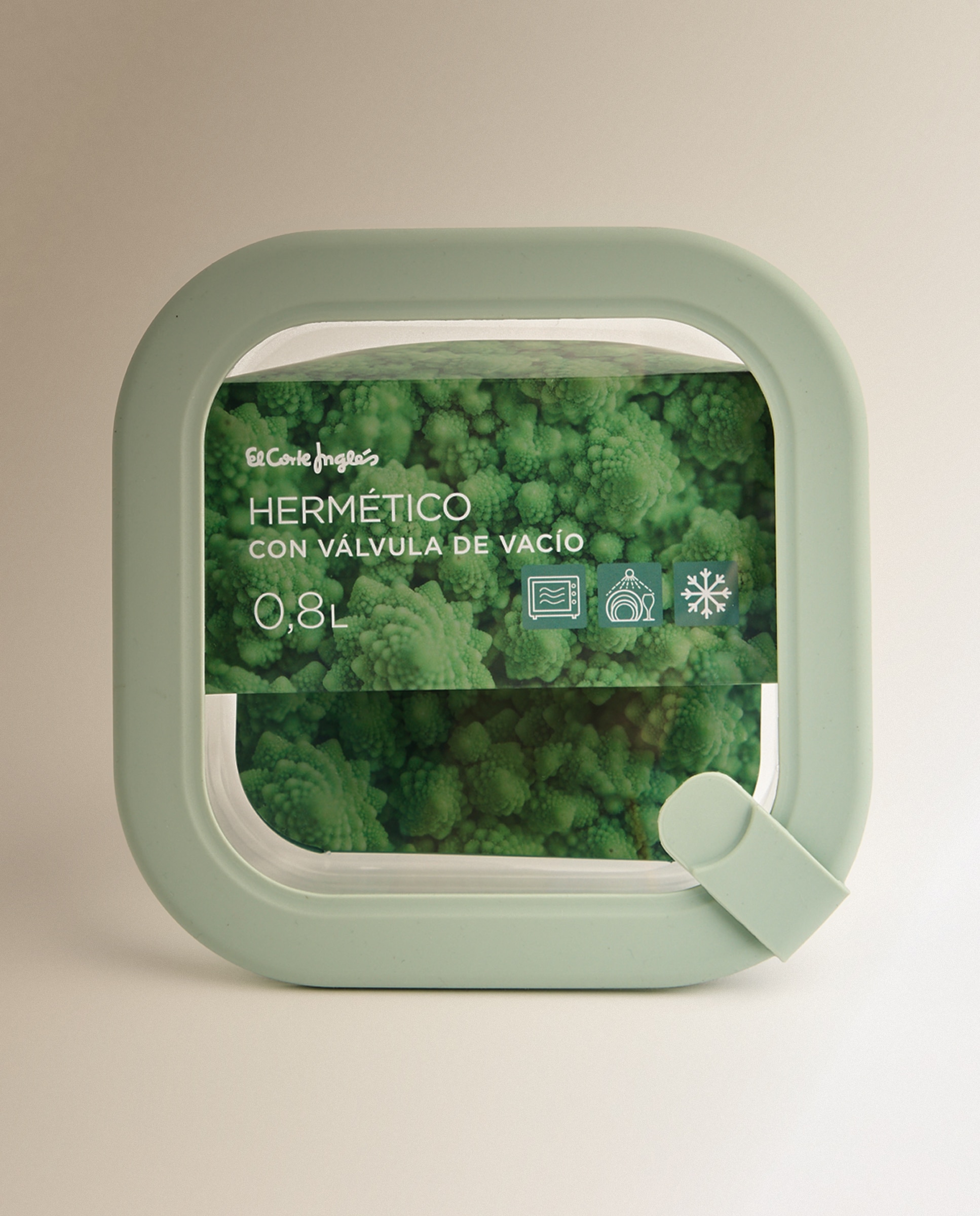 Hermético de vidro quadrado Mint Transparente-4
