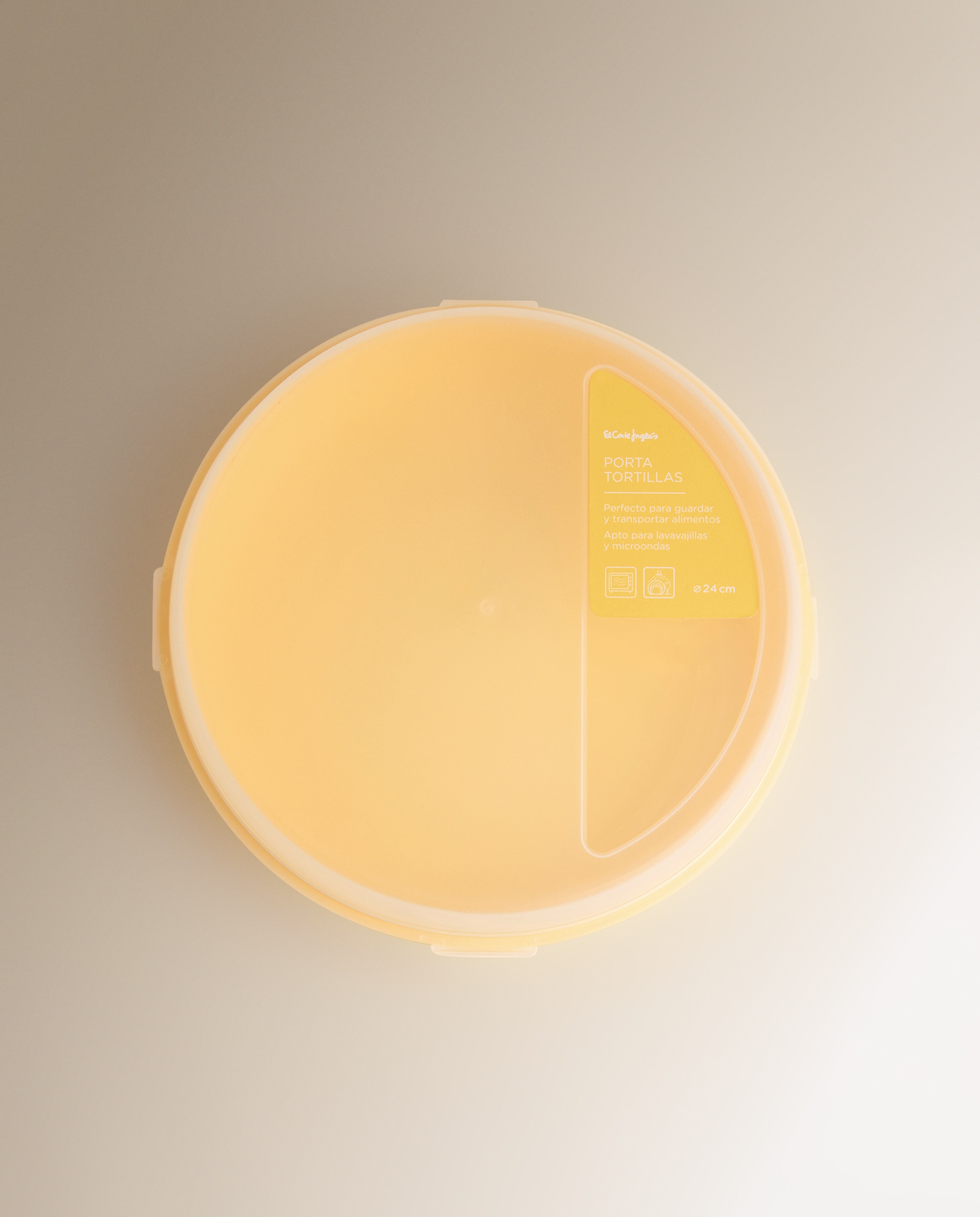 Recipiente Porta-Tortilhas Amarelo-4