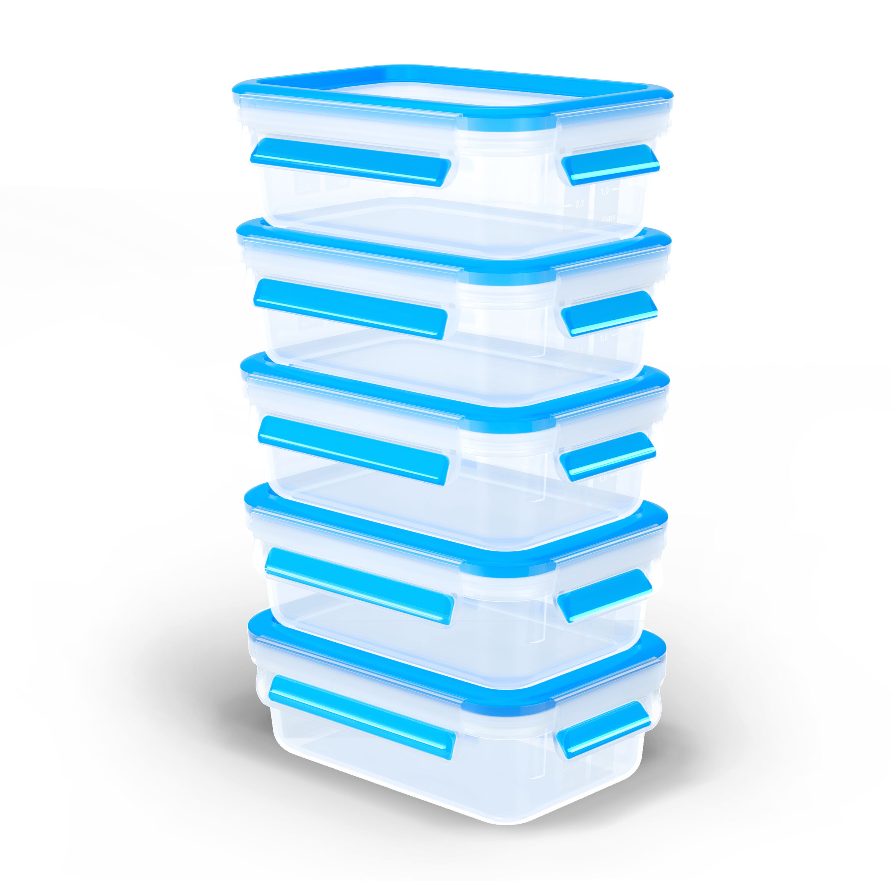 Imagem 0 de Conjunto de 5 Recipientes Herméticos Clip&Close