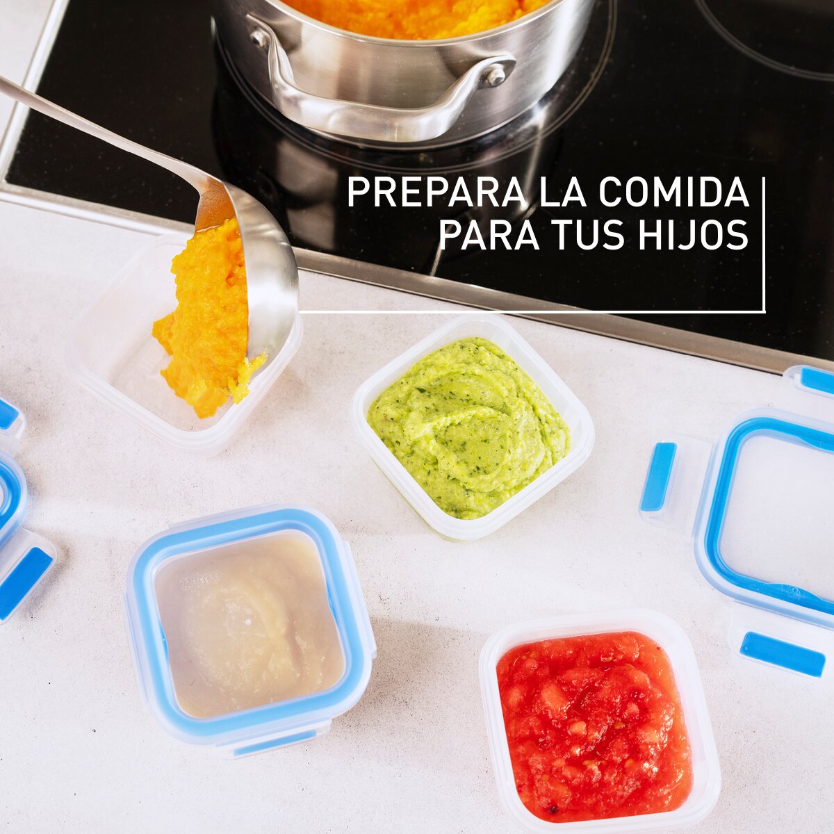 Conjunto de 4 Recipientes Herméticos Clip&Close 6