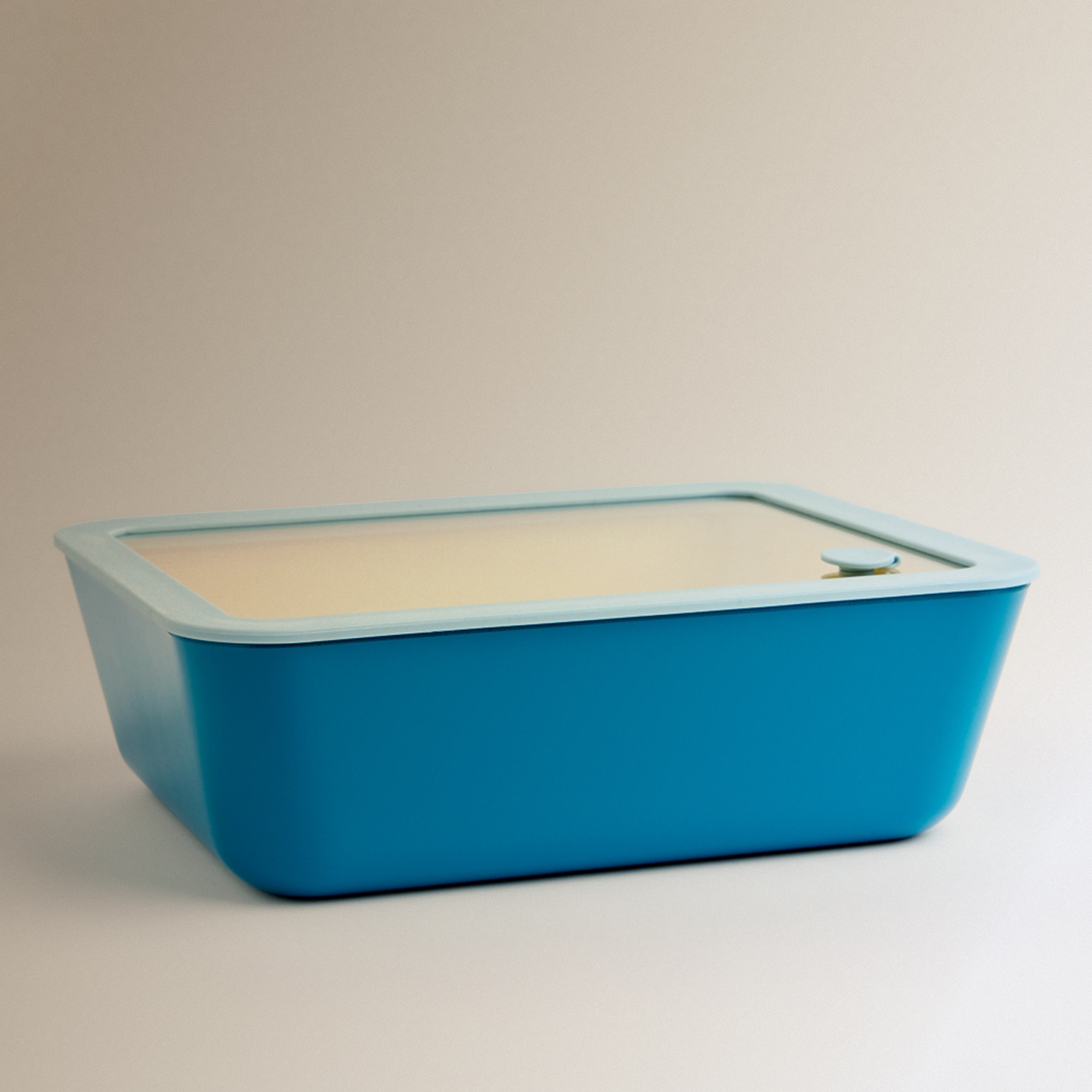 Recipiente Hermético de Vidro Market - 2,6 L Azul-1