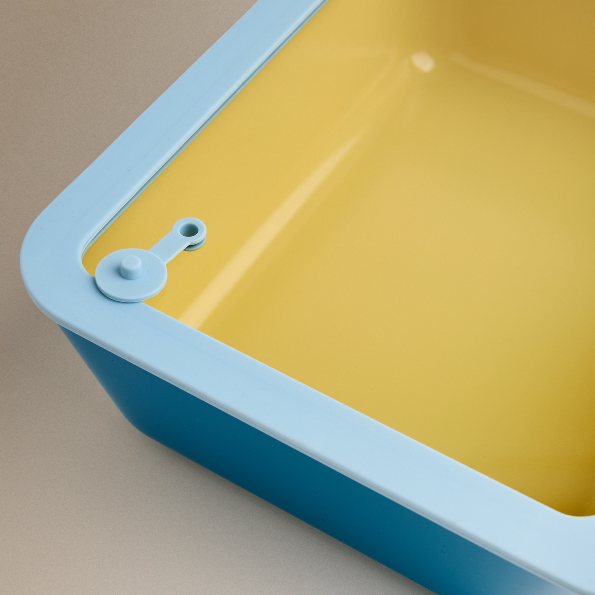 Recipiente Hermético de Vidro Market - 2,6 L Azul-2