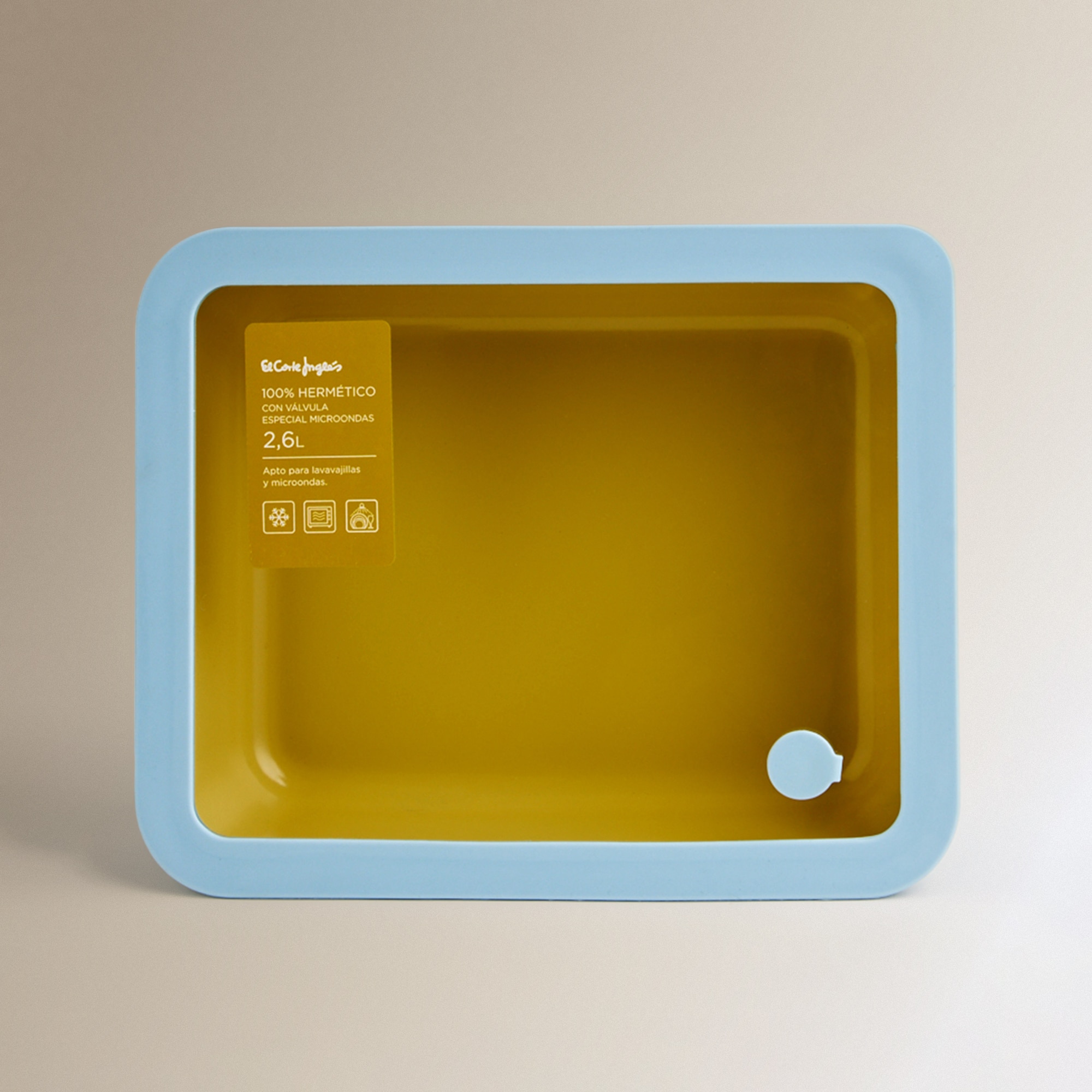 Recipiente Hermético de Vidro Market - 2,6 L Azul-4